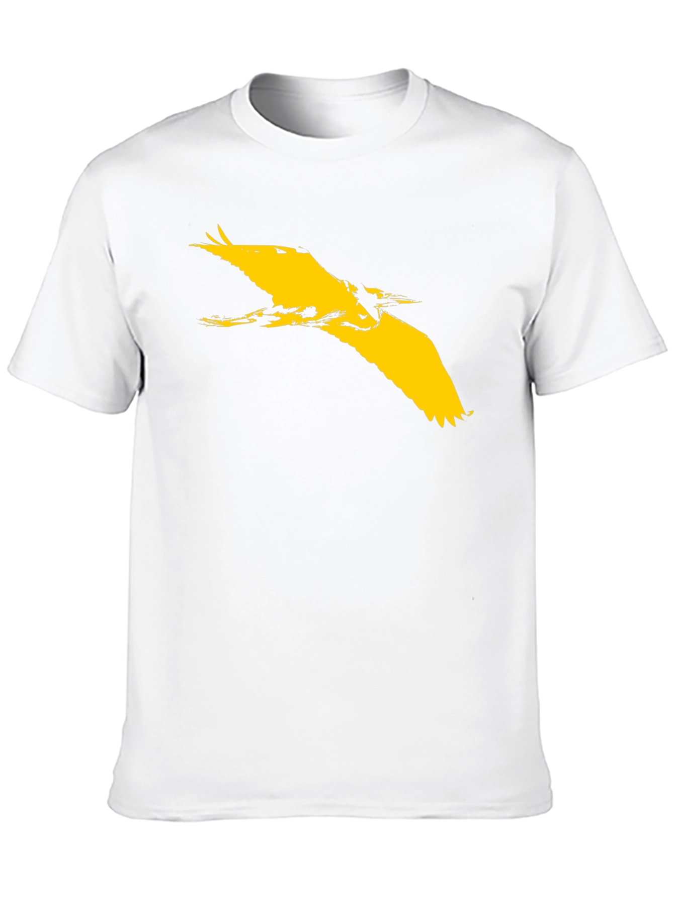 Black T-Shirt with Bird Design