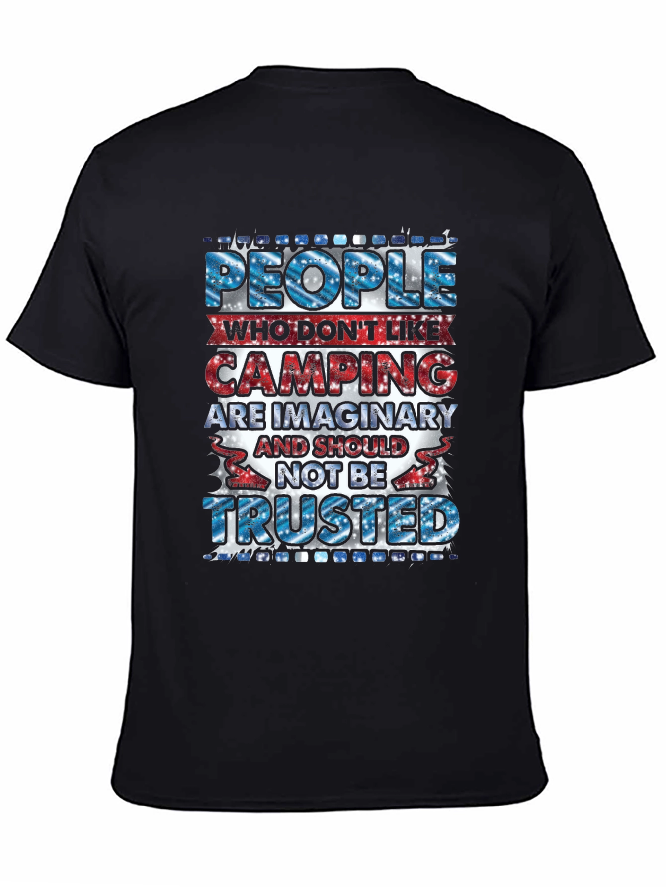 Camping Quote Graphic Tee: Imaginary People