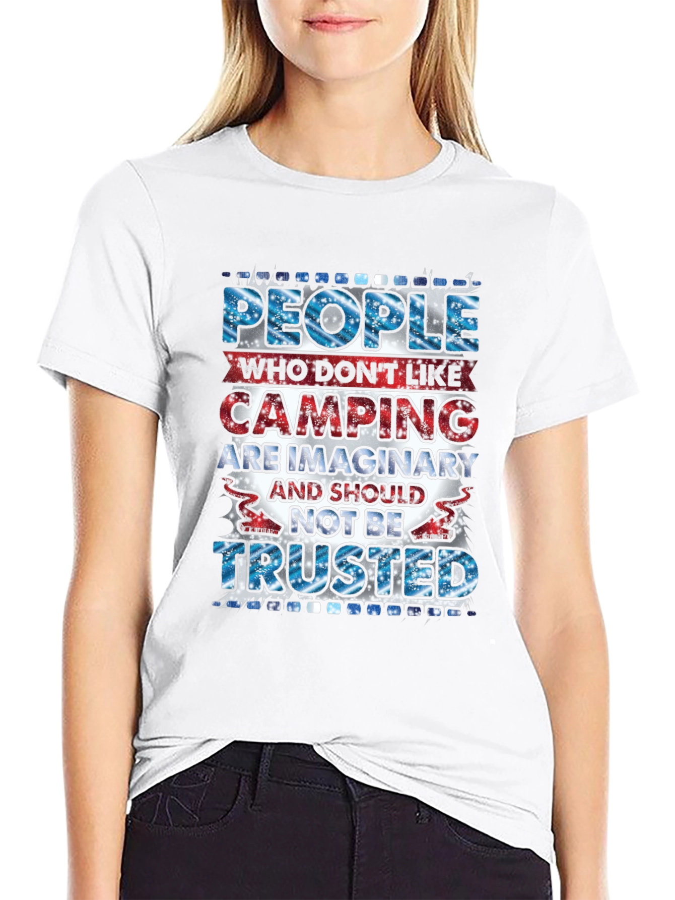 Camping Quote Graphic Tee: Imaginary People