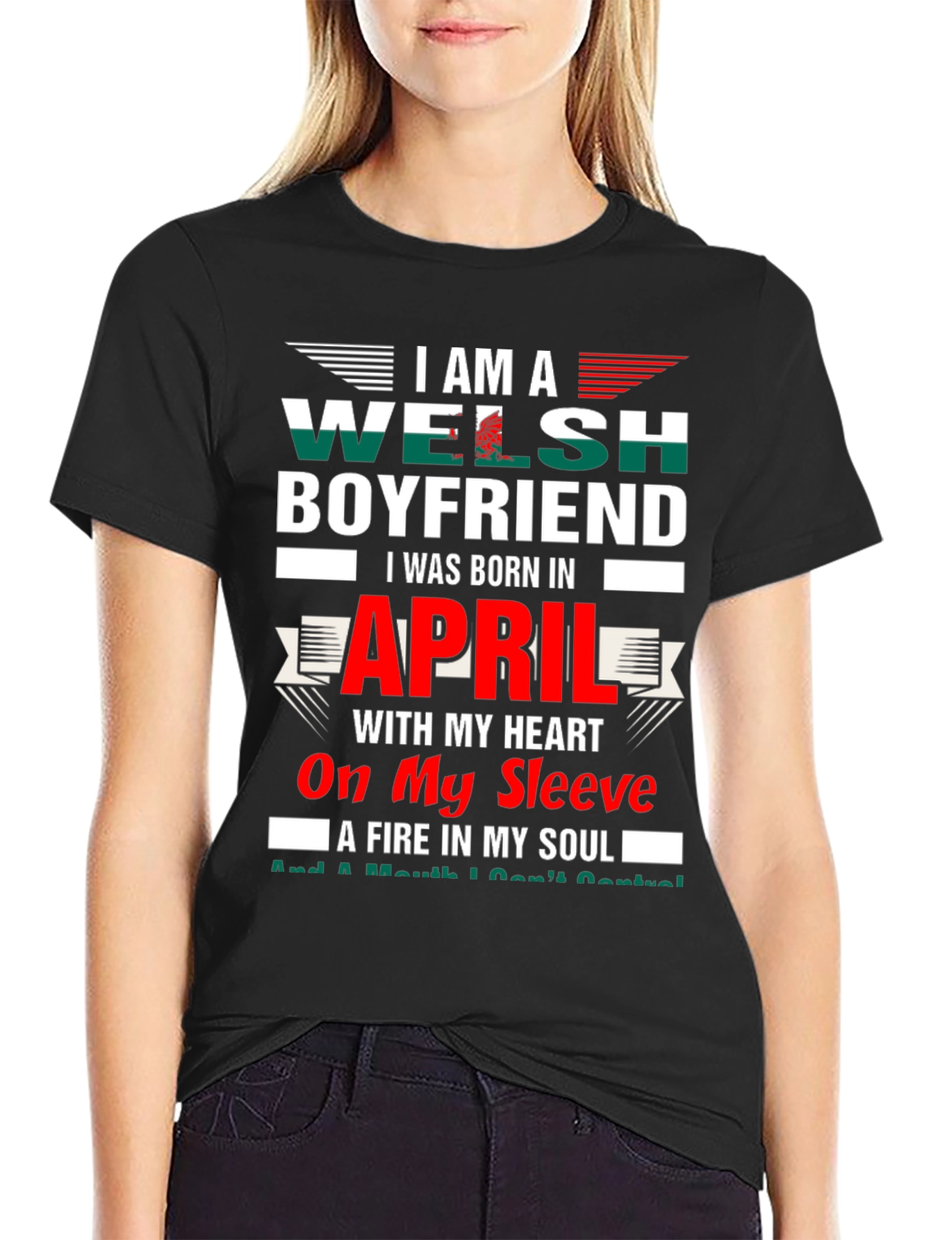 Welsh Boyfriend April Birthday T-Shirt