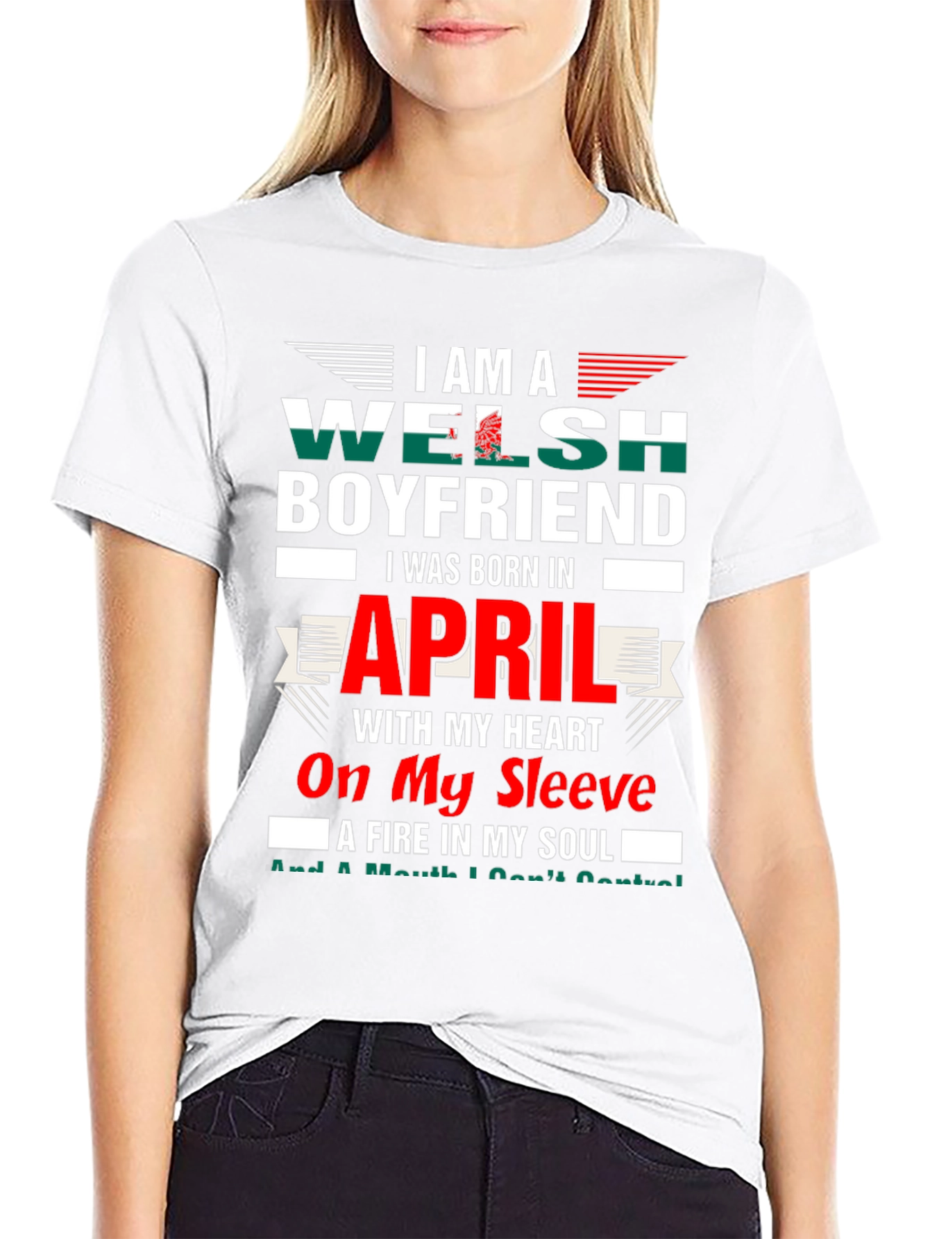 Welsh Boyfriend April Birthday T-Shirt