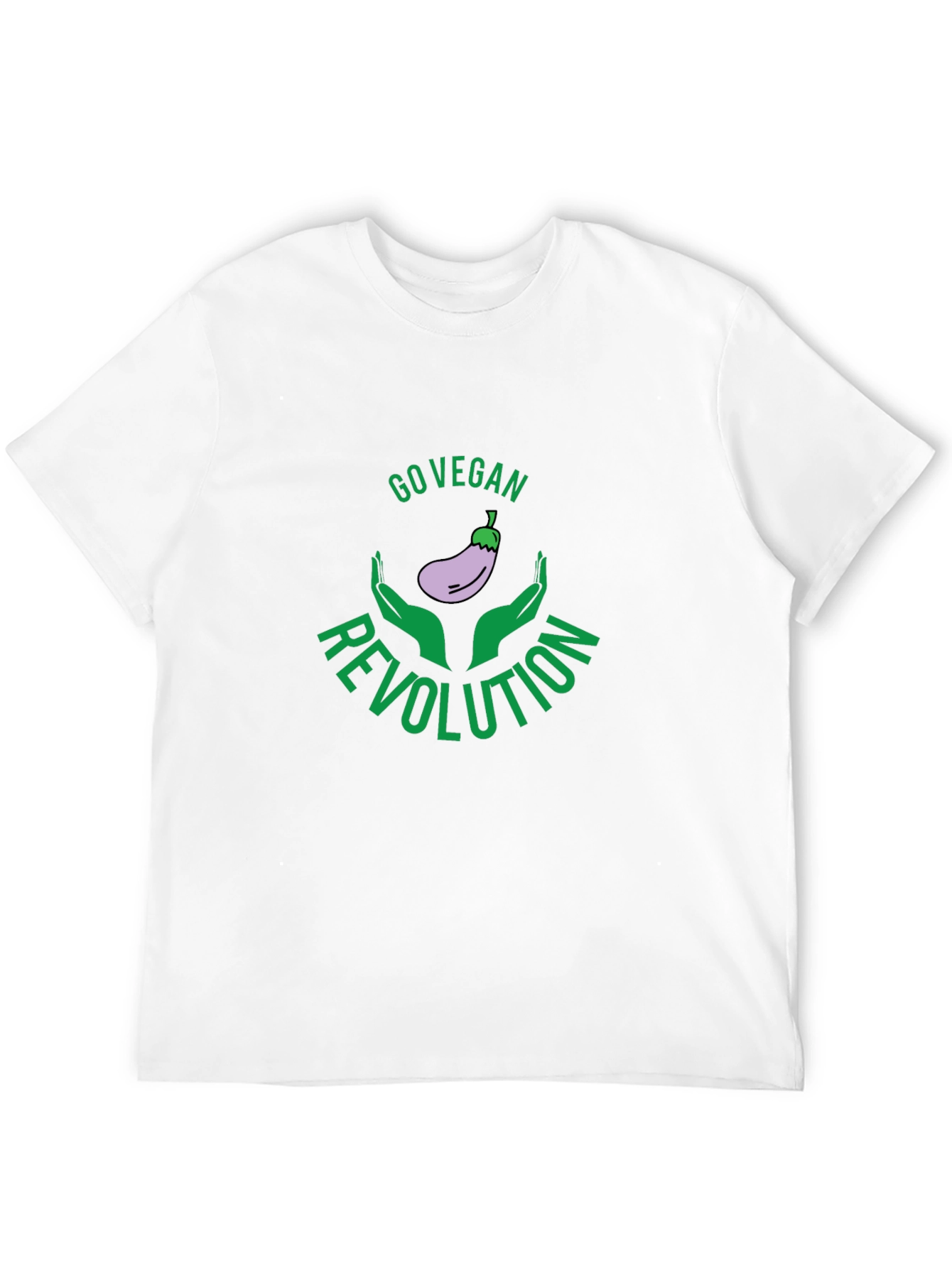 Go Vegan Revolution Black Graphic Tee