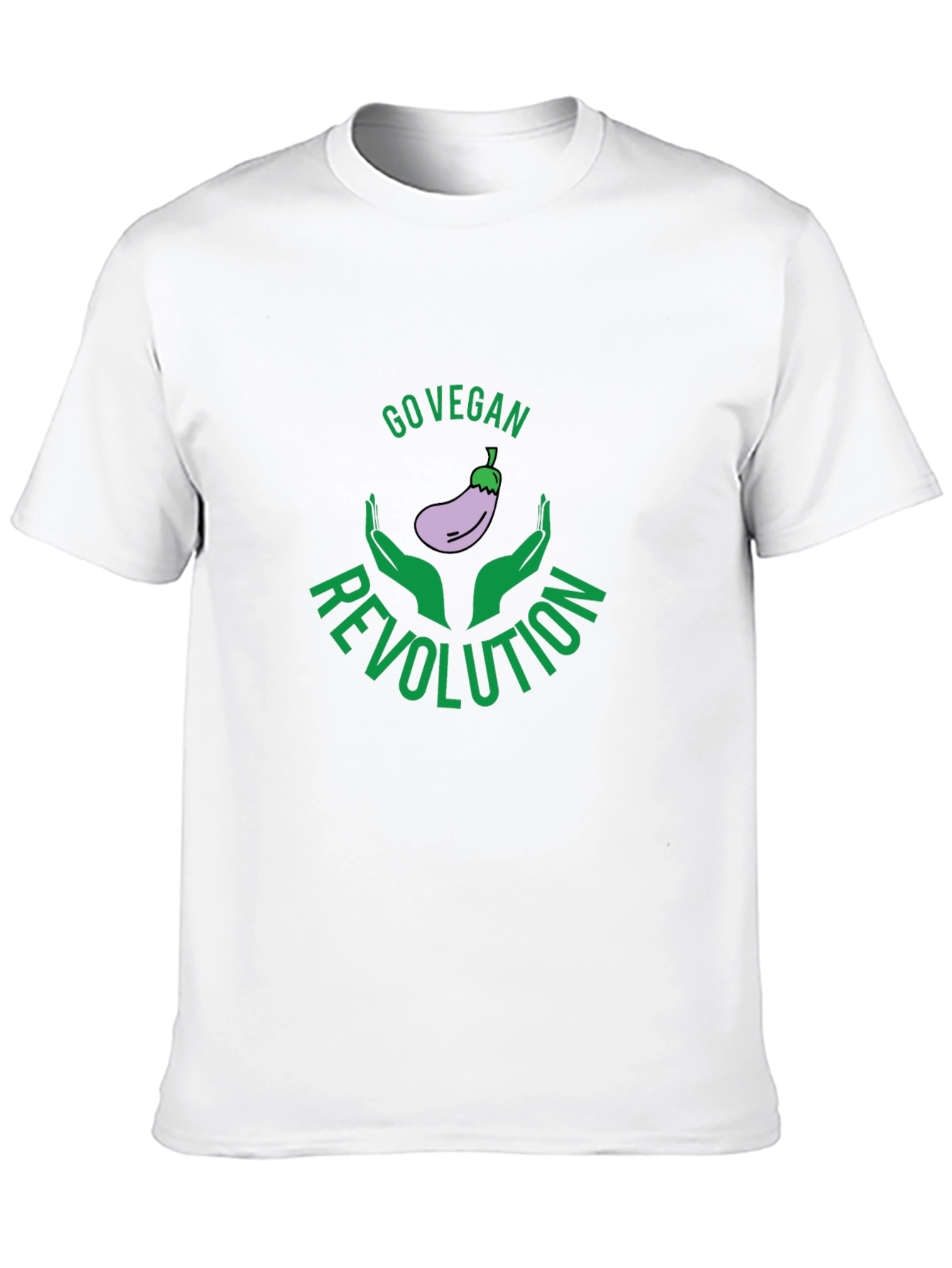 Go Vegan Revolution Black Graphic Tee