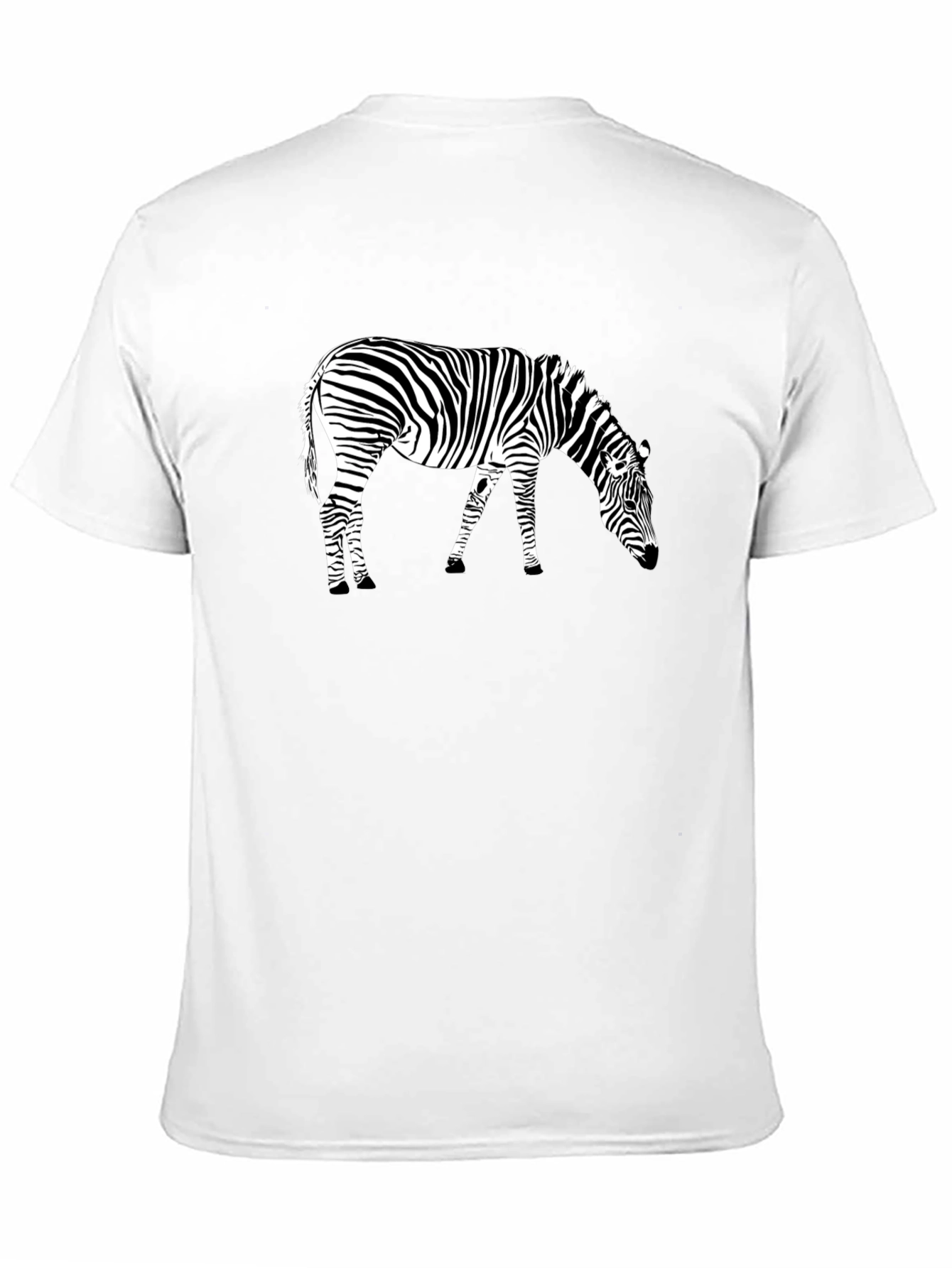 Zebra Print Black T-Shirt Animal Graphic Tee