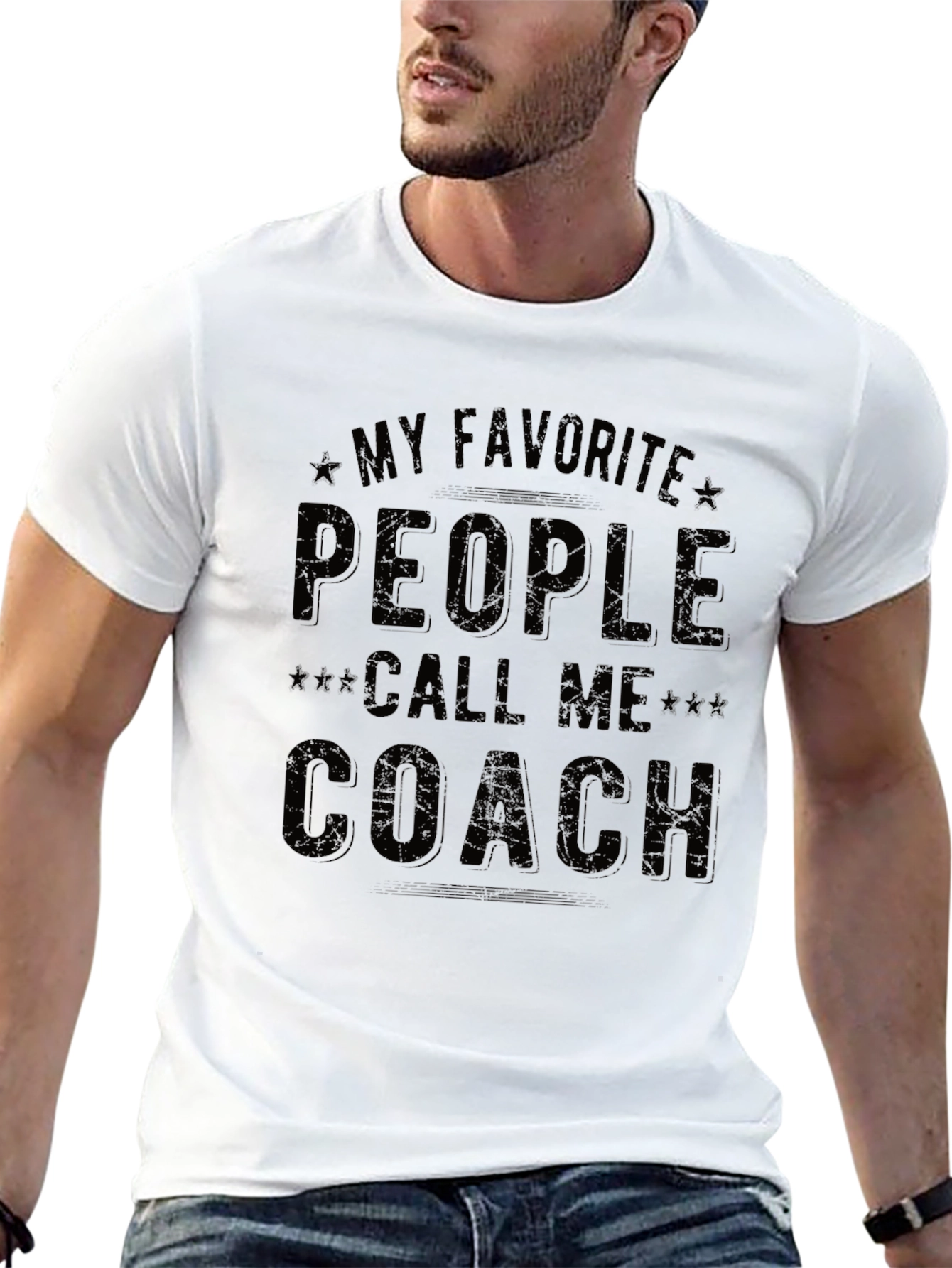 My Favorite People Call Me Coach Graphic T-Shirt