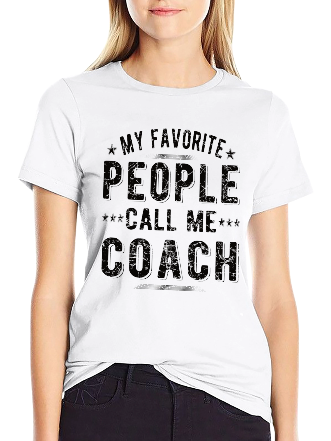 My Favorite People Call Me Coach Graphic T-Shirt