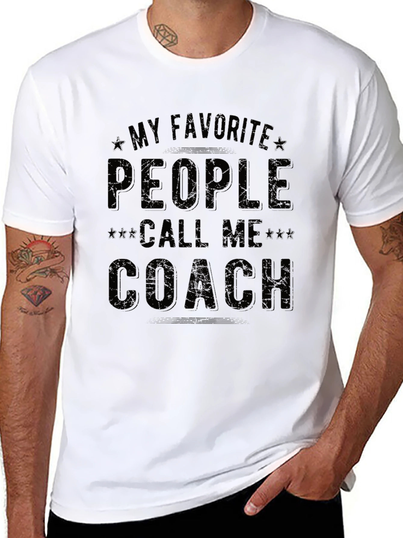 My Favorite People Call Me Coach Graphic T-Shirt