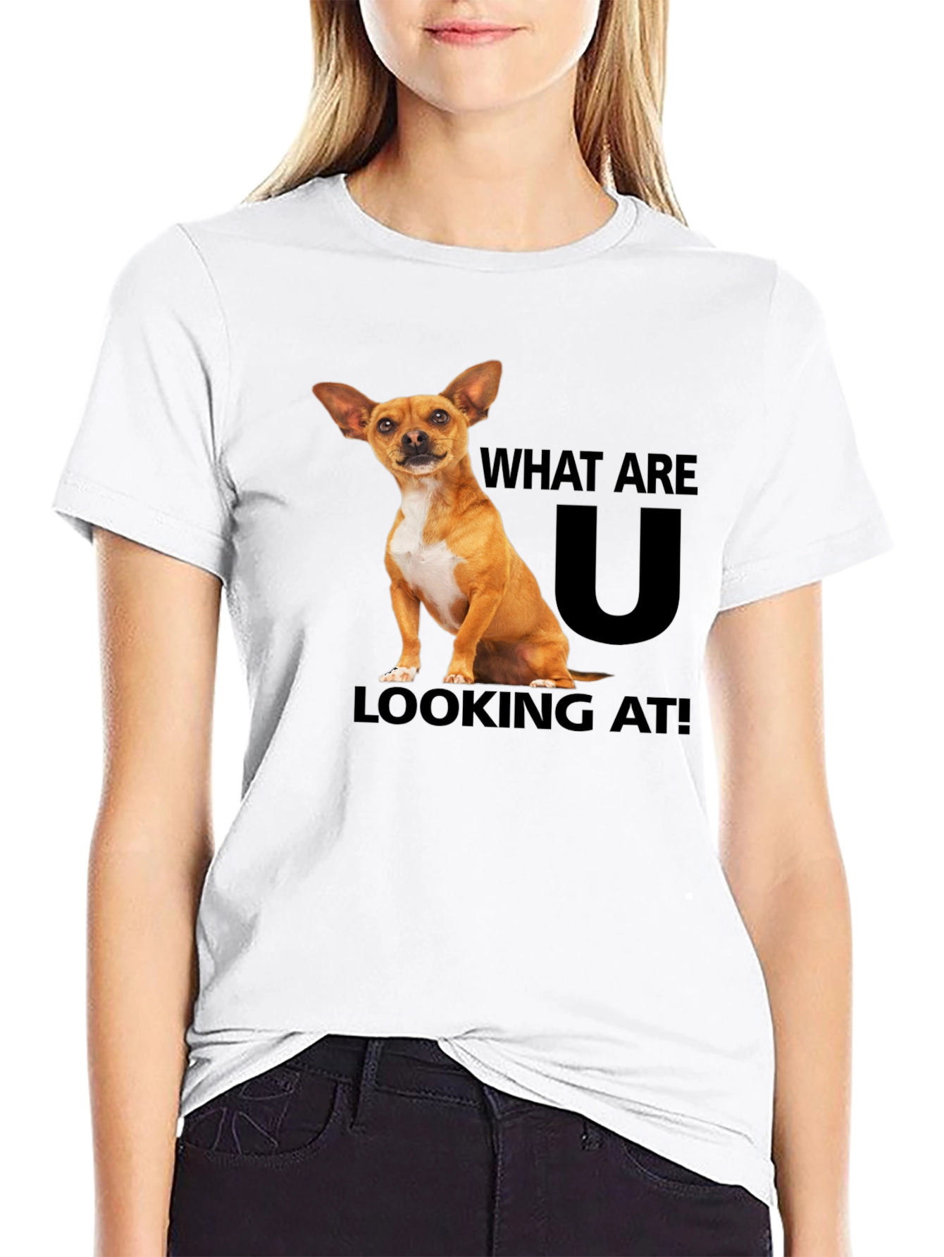 Dog T-Shirt: What Are You Looking At?