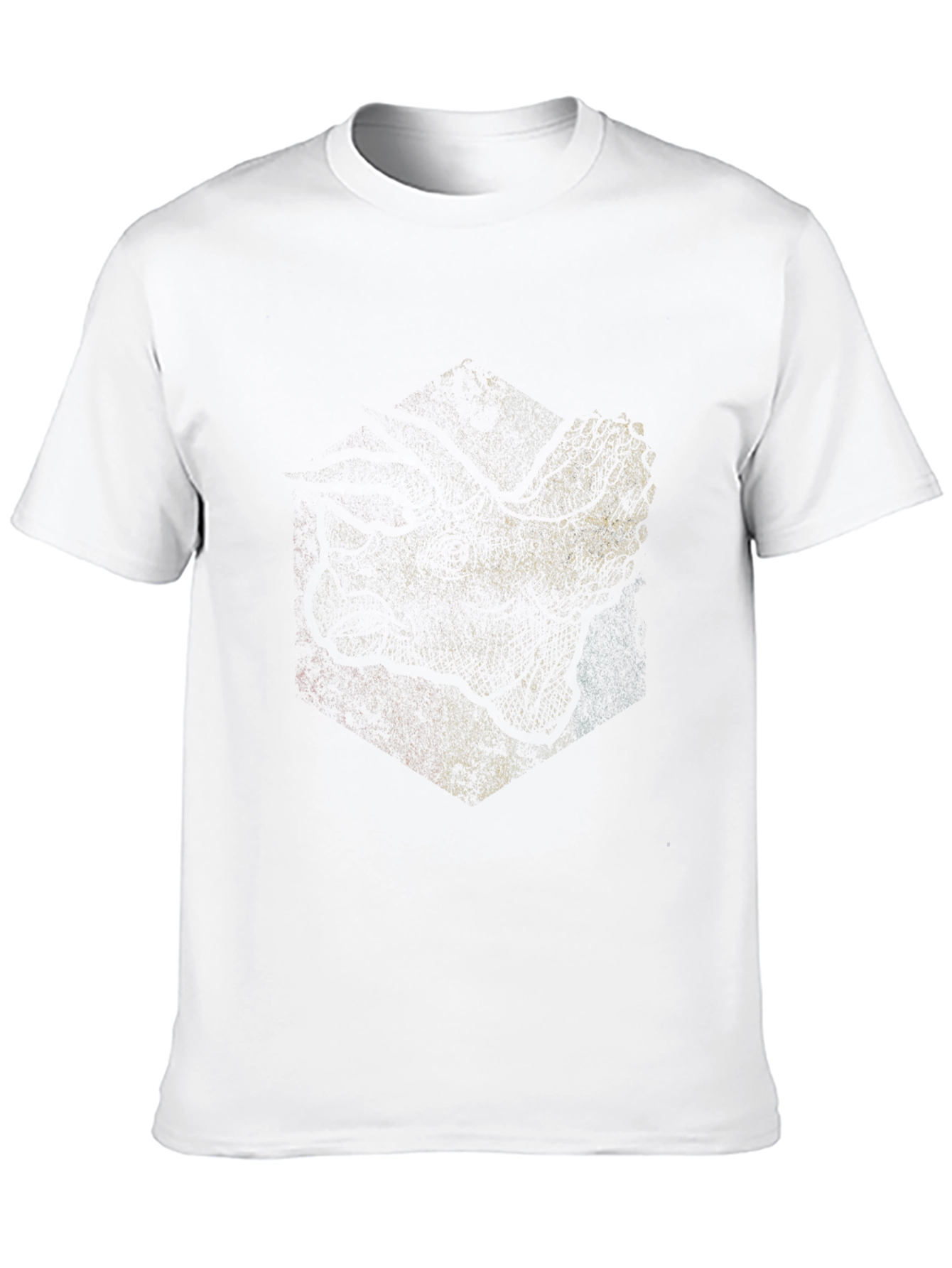 Abstract Graphic Black T-Shirt - Modern Casual Wear