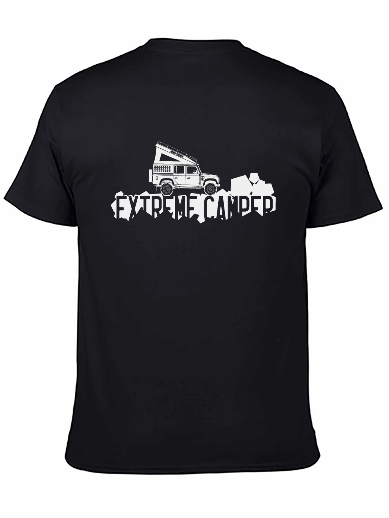 Extreme Camper Black Graphic T-Shirt