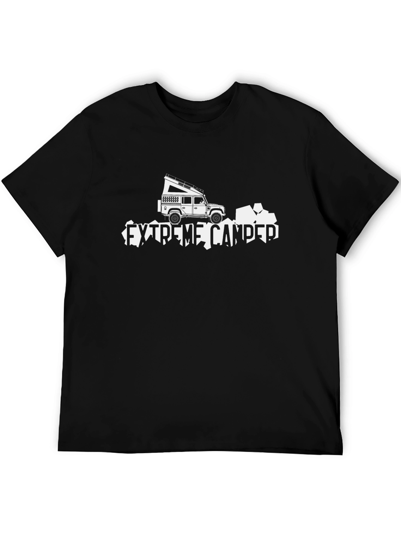 Extreme Camper Black Graphic T-Shirt