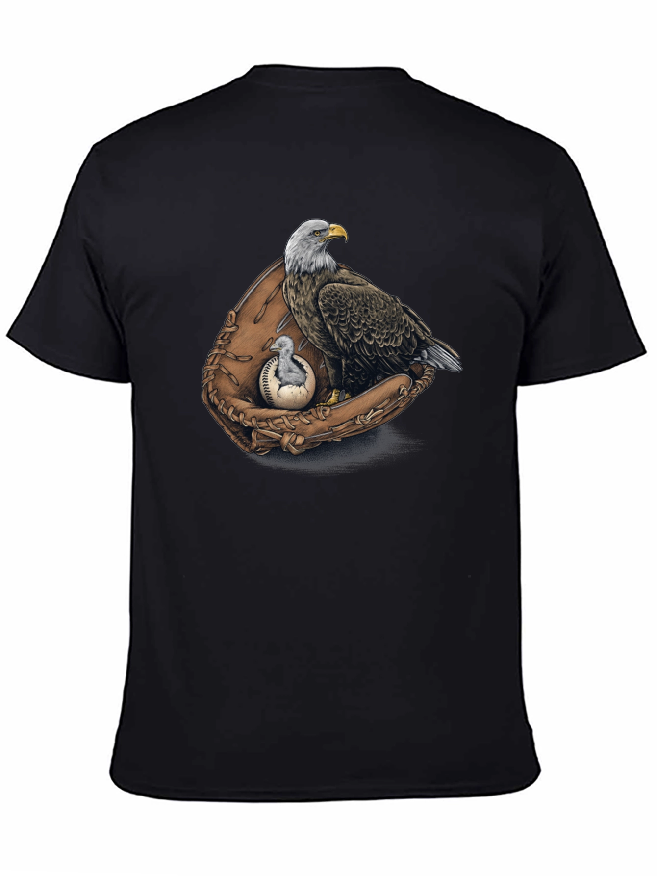 Eagle Baseball Glove Graphic Tee