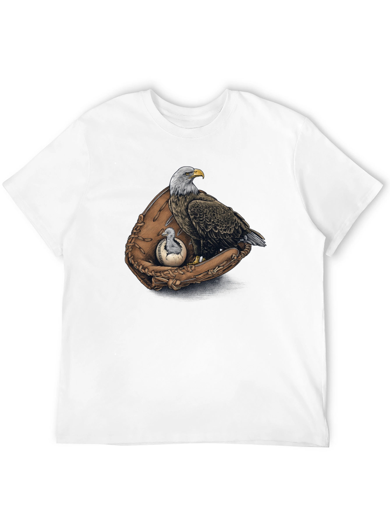 Eagle Baseball Glove Graphic Tee