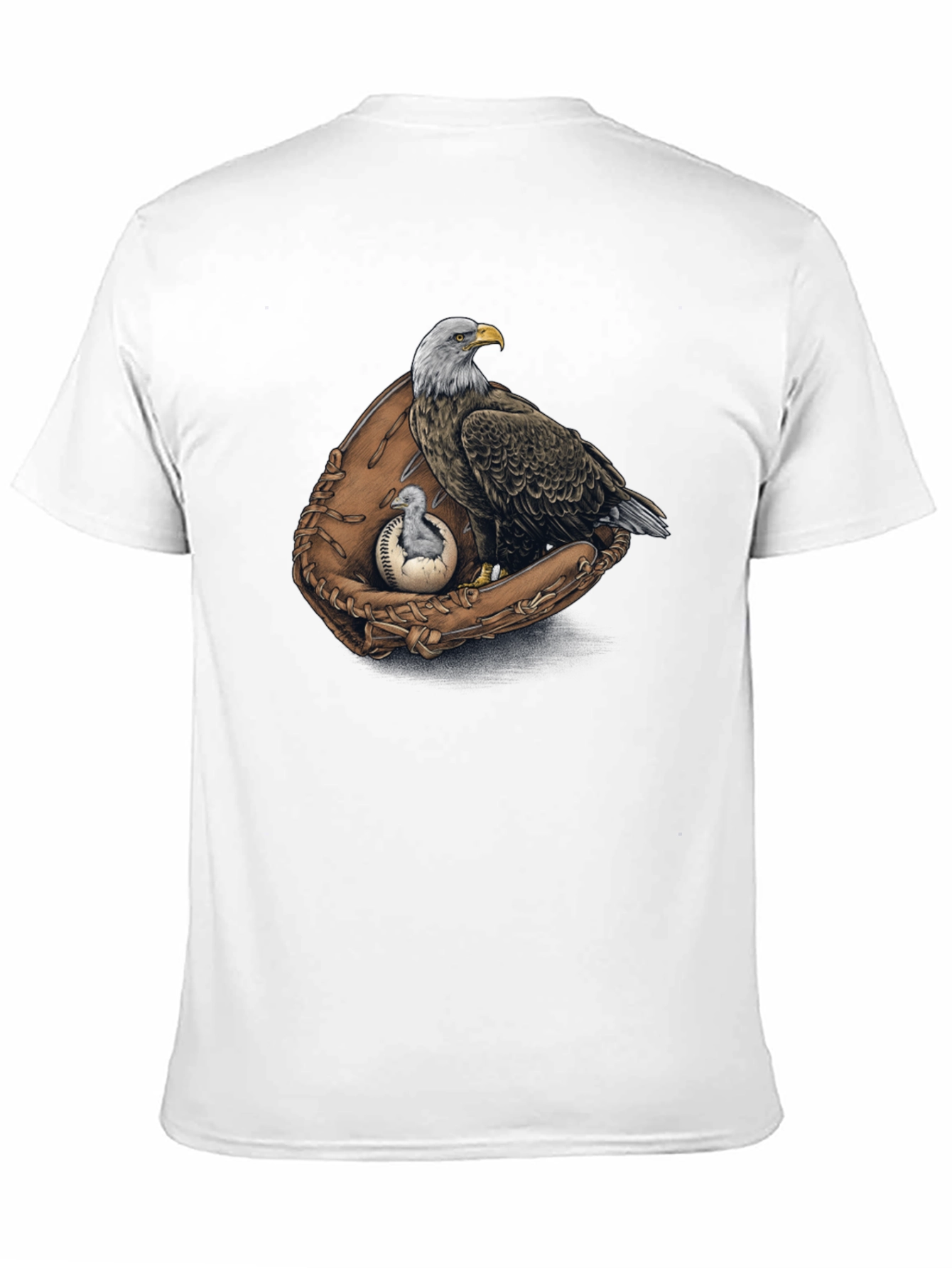 Eagle Baseball Glove Graphic Tee