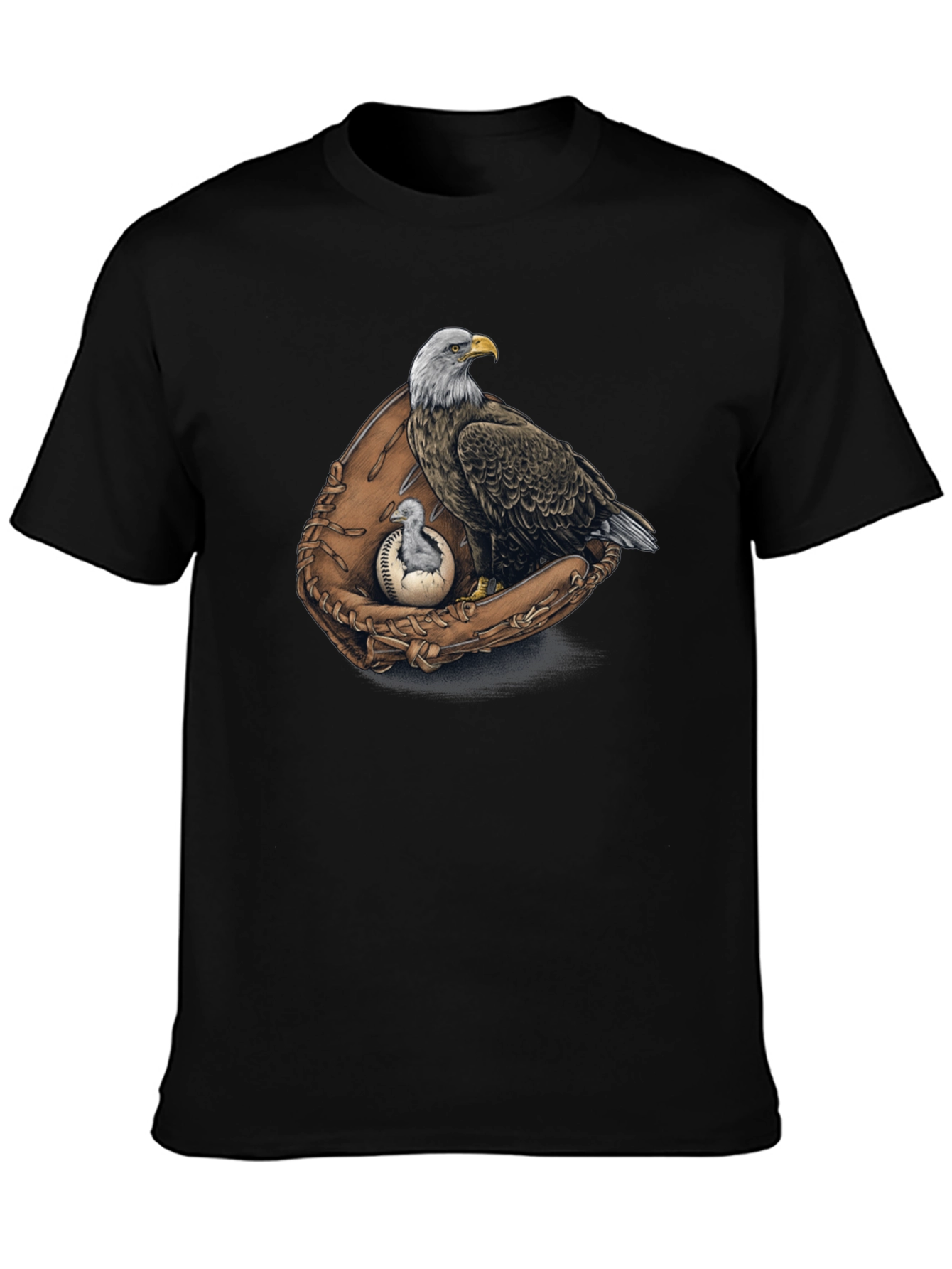 Eagle Baseball Glove Graphic Tee