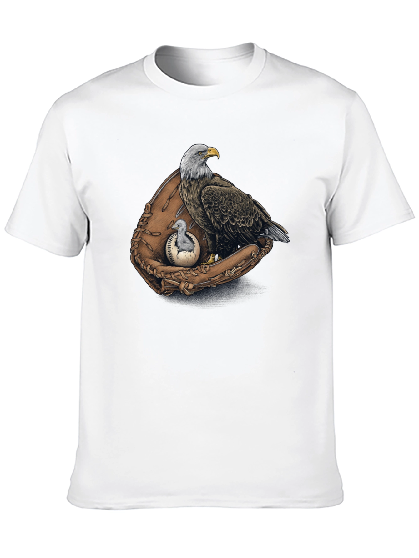 Eagle Baseball Glove Graphic Tee