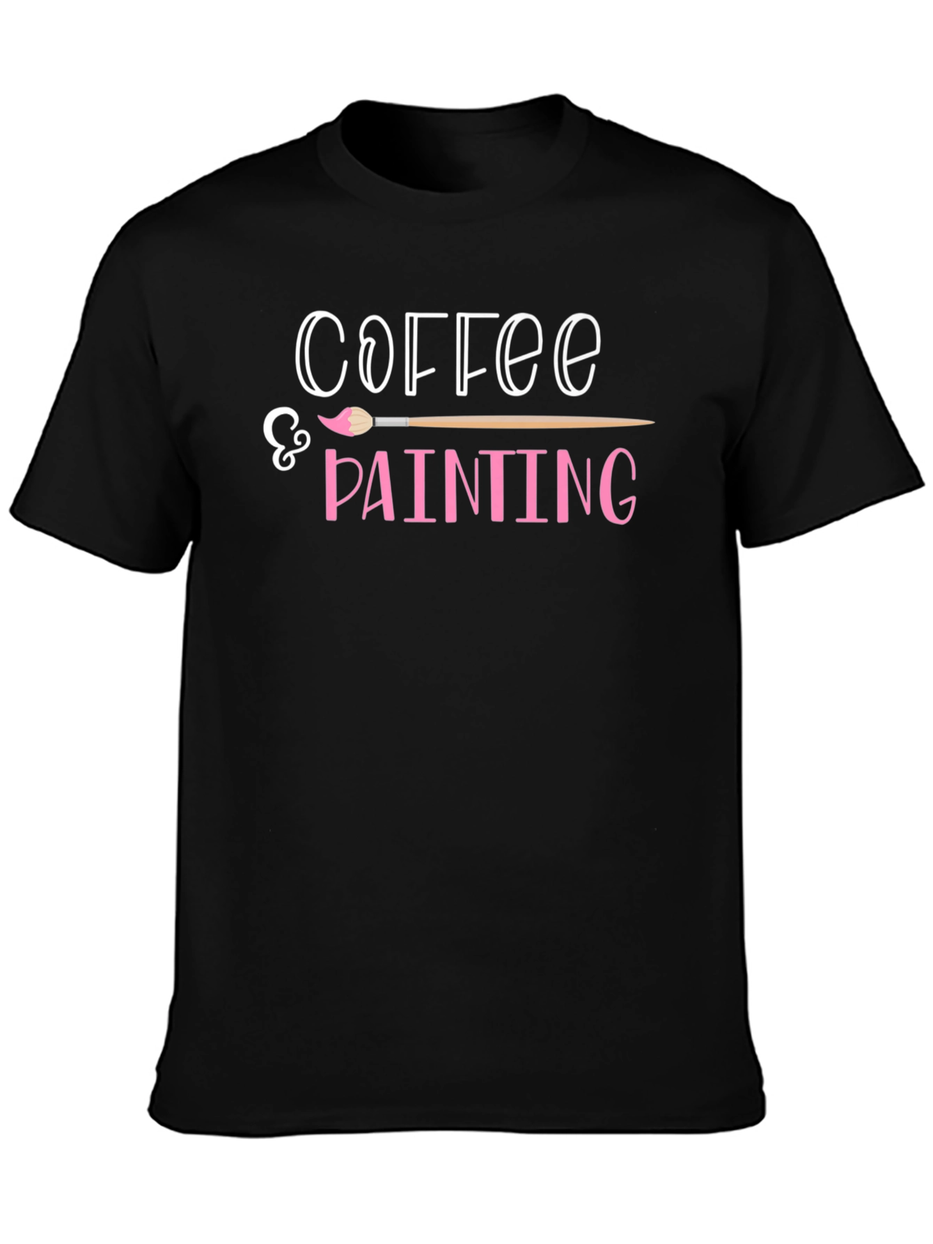 Coffee & Painting T-Shirt - Artsy Graphic Tee