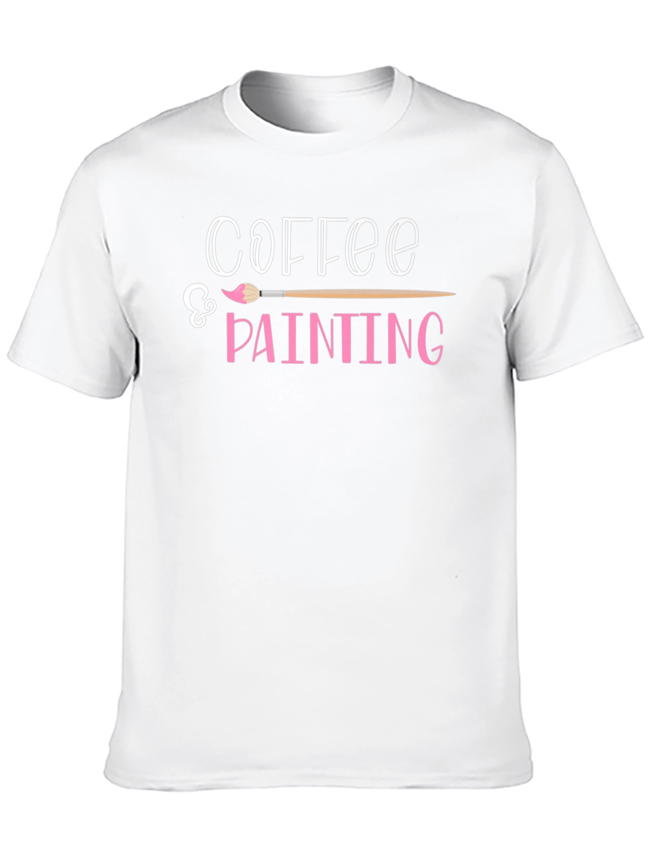 Coffee & Painting T-Shirt - Artsy Graphic Tee