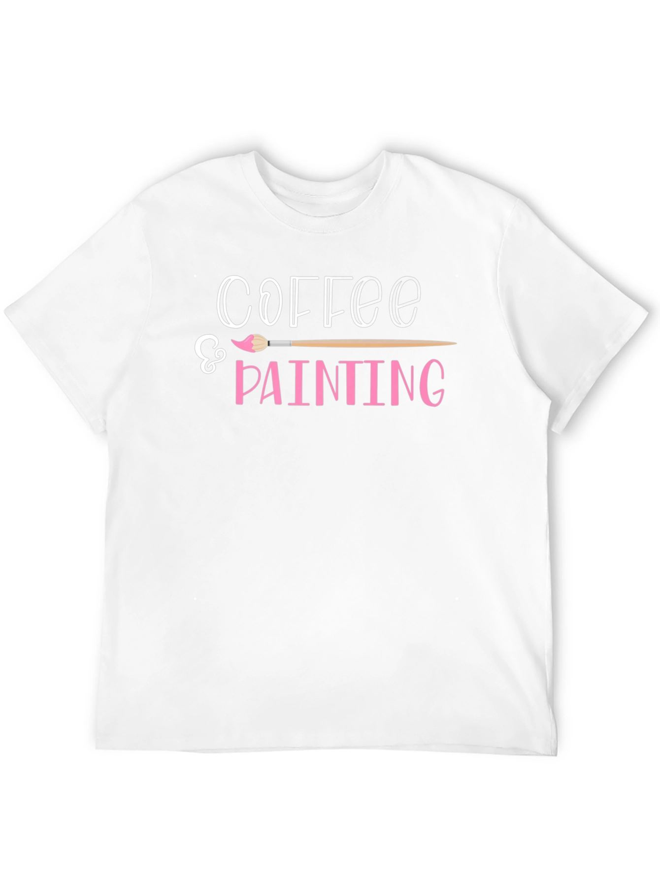 Coffee & Painting T-Shirt - Artsy Graphic Tee