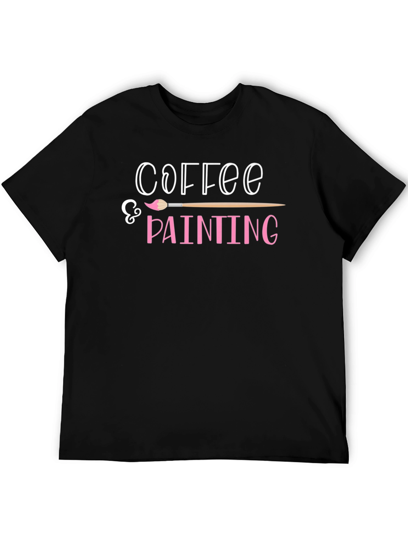 Coffee & Painting T-Shirt - Artsy Graphic Tee