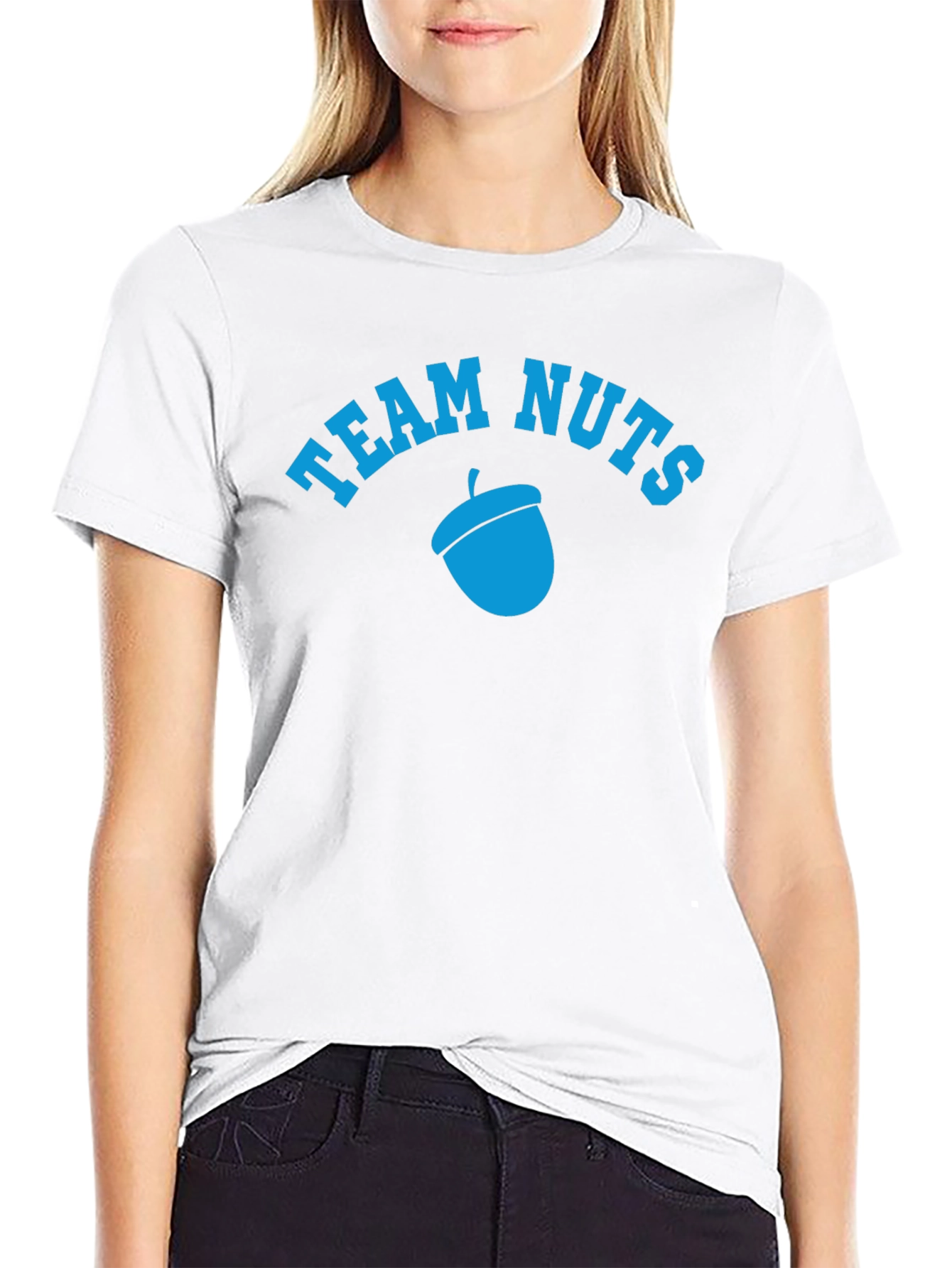 Team Nuts Acorn Graphic Black T-Shirt