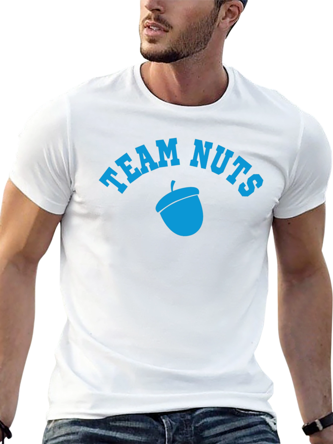 Team Nuts Acorn Graphic Black T-Shirt