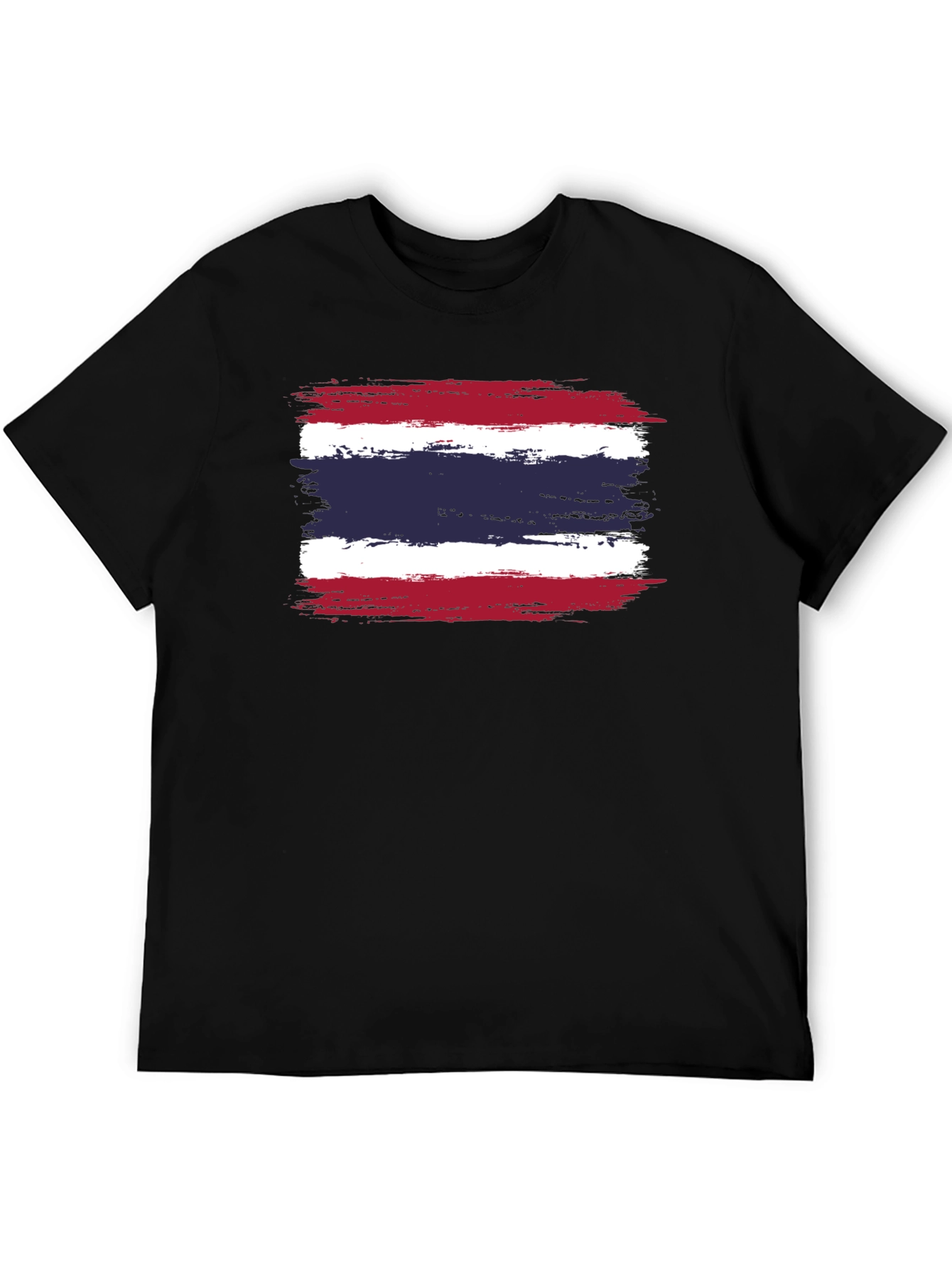 Thailand Flag T-Shirt - Distressed Grunge Style