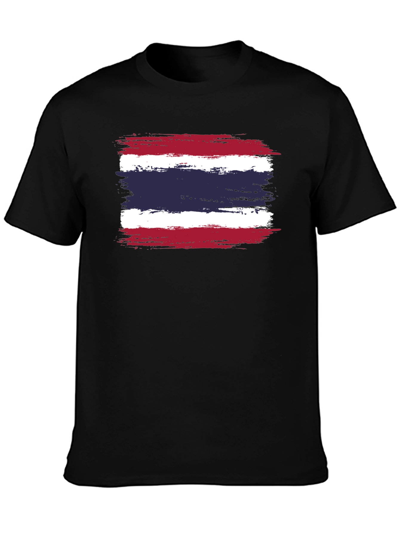 Thailand Flag T-Shirt - Distressed Grunge Style