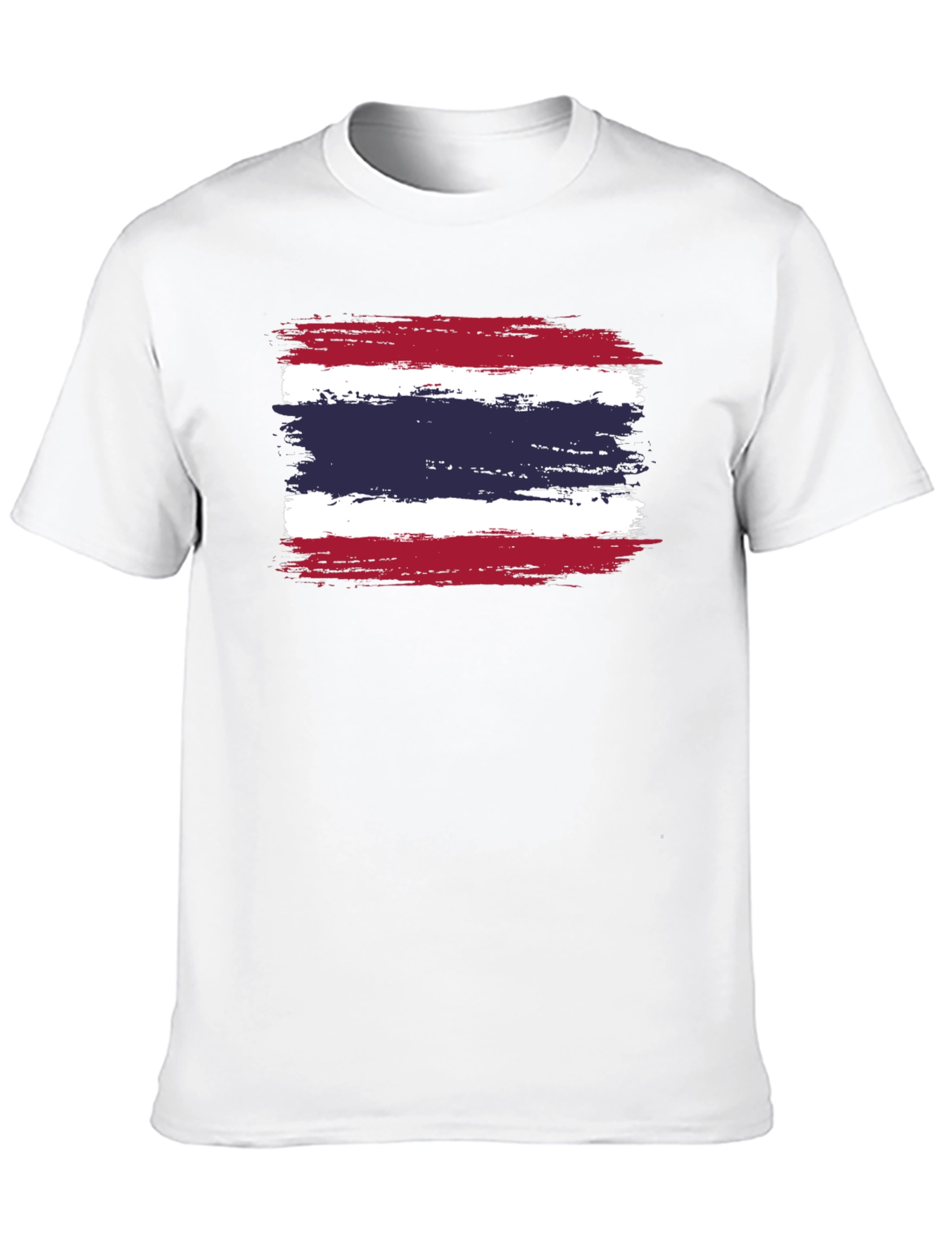 Thailand Flag T-Shirt - Distressed Grunge Style