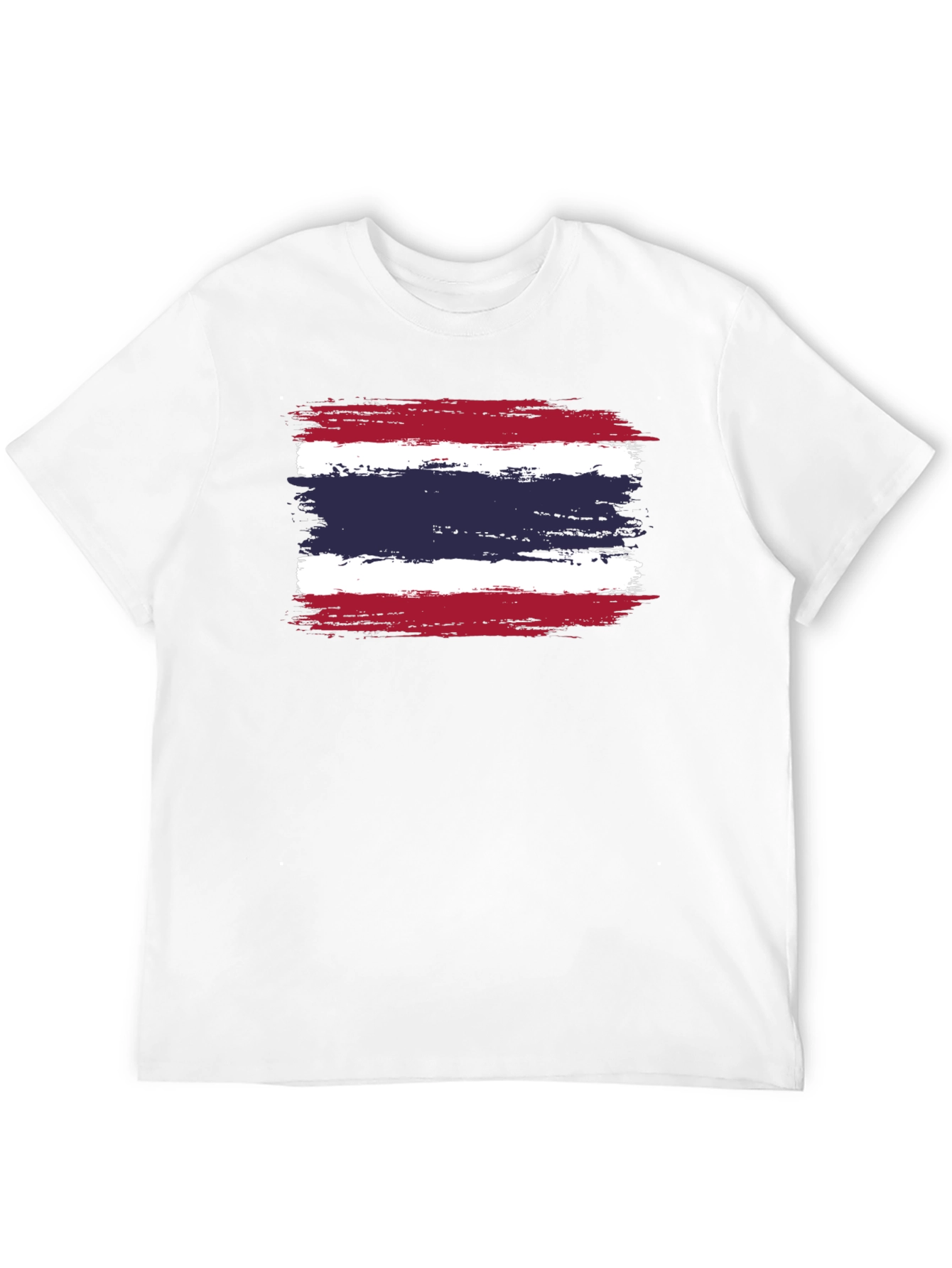 Thailand Flag T-Shirt - Distressed Grunge Style