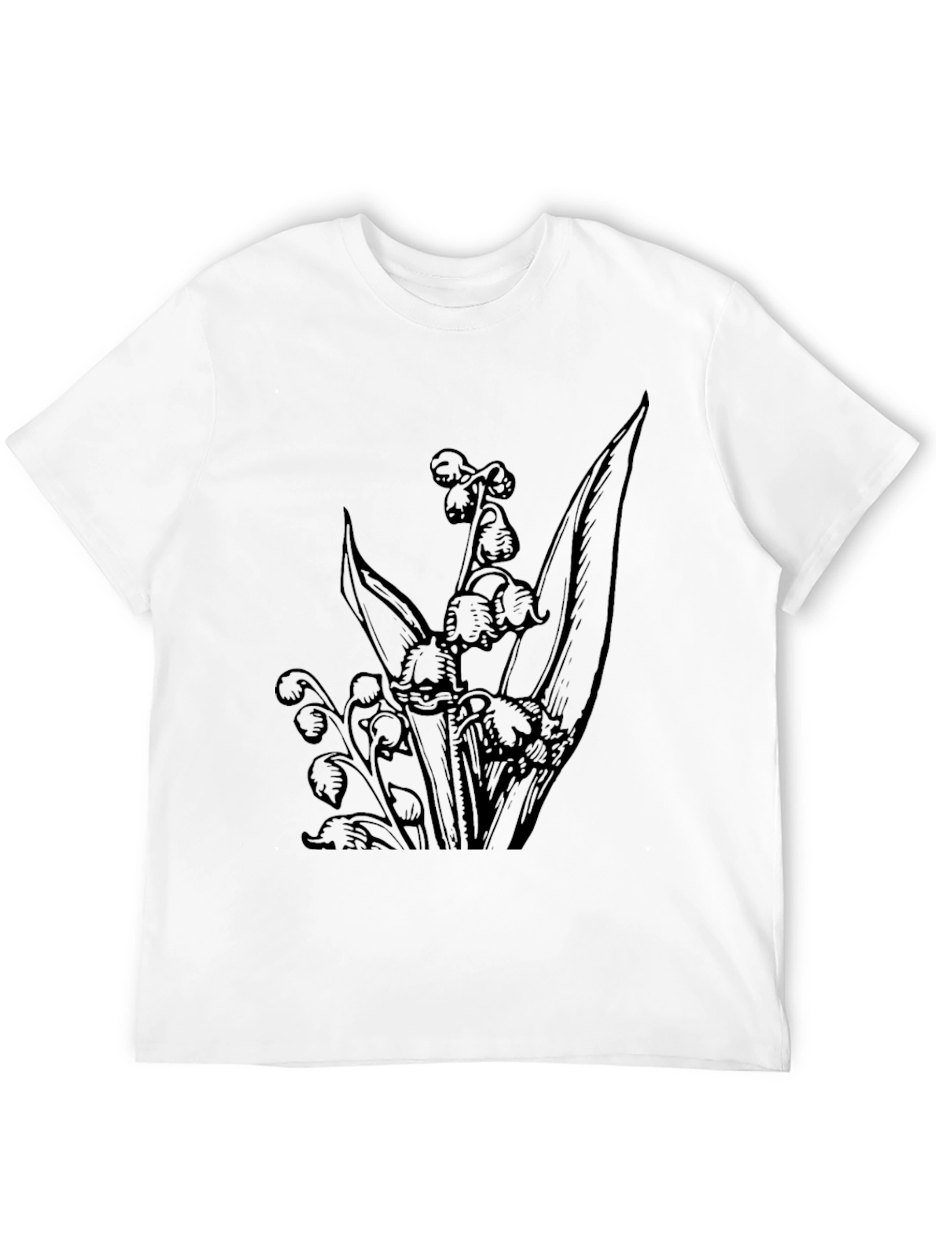 Black Lily of the Valley Graphic Tee