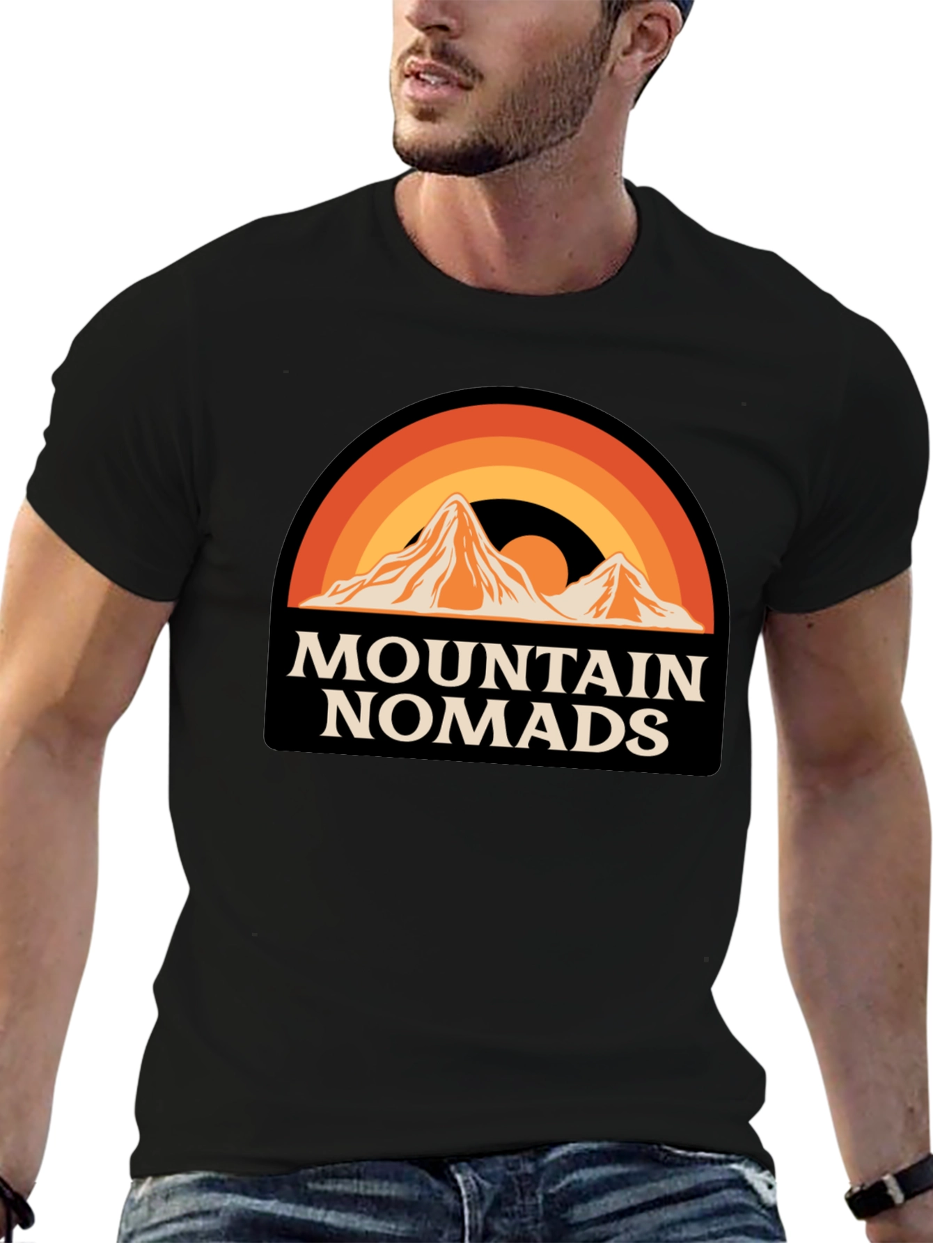 Mountain Nomads Graphic T-Shirt - Retro Outdoor Apparel