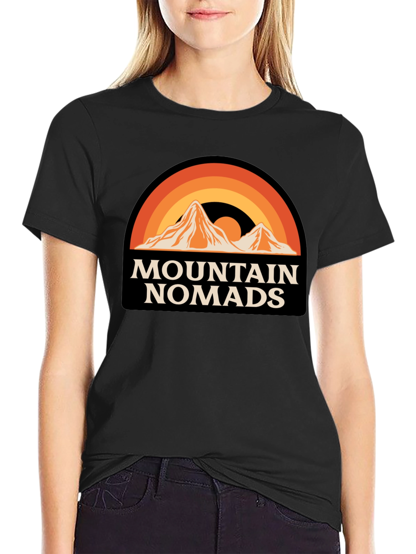 Mountain Nomads Graphic T-Shirt - Retro Outdoor Apparel
