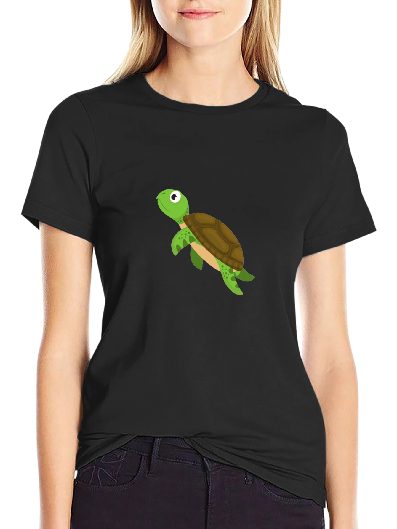 Turtle Graphic Tee - Mens Black T-Shirt