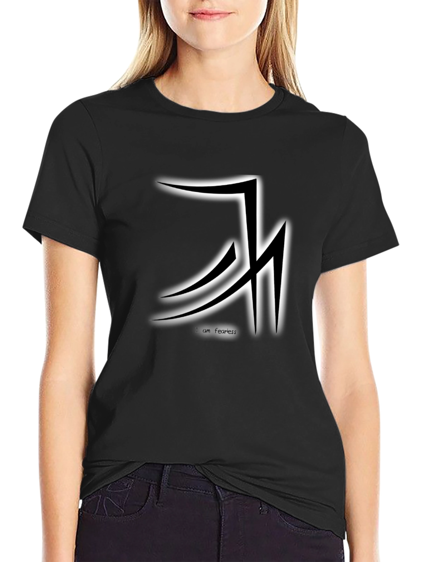 Fearless Graphic Tee - Stylish Black Cotton T-Shirt