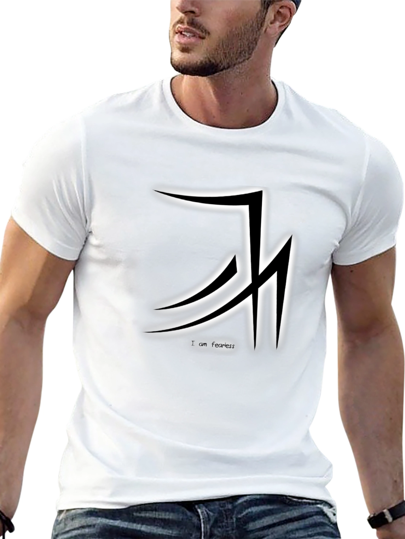 Fearless Graphic Tee - Stylish Black Cotton T-Shirt