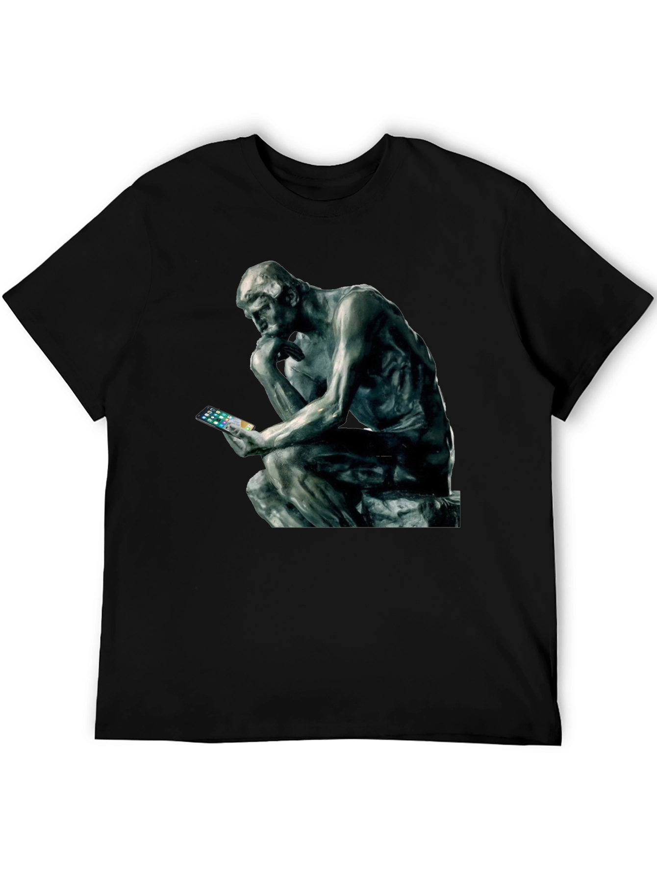 The Thinker T-Shirt - Philosophy Meets Modern Tech