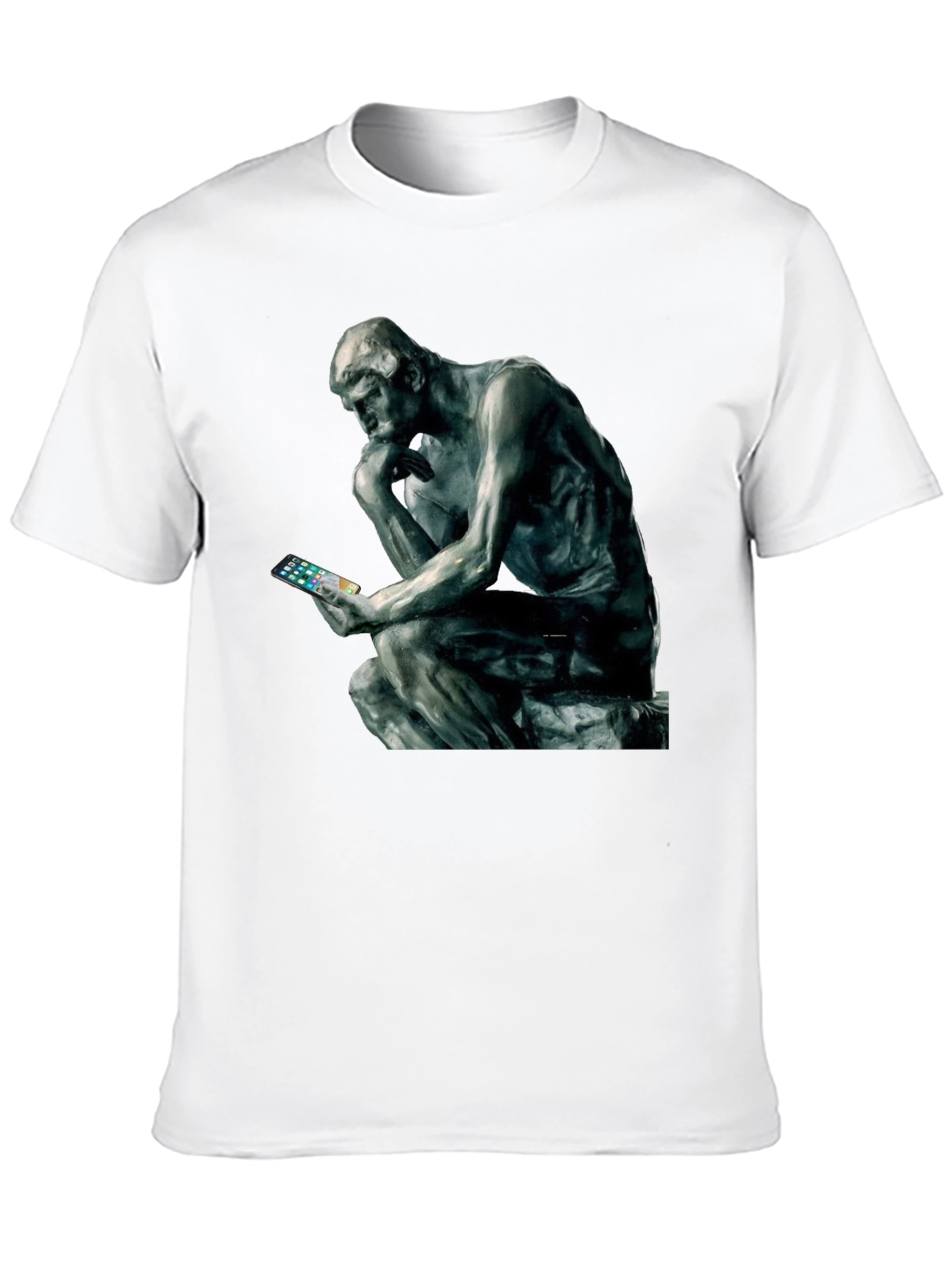 The Thinker T-Shirt - Philosophy Meets Modern Tech