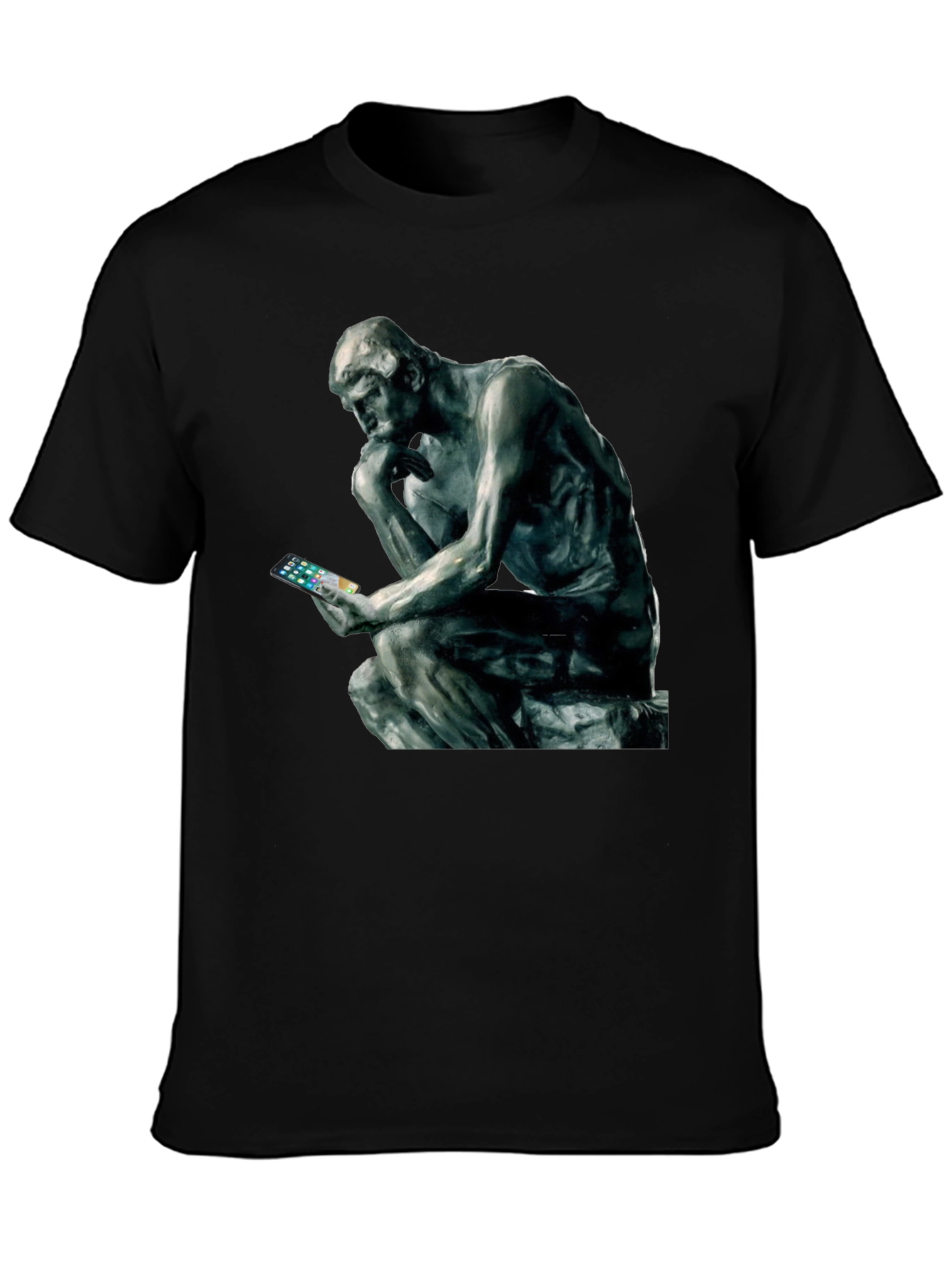 The Thinker T-Shirt - Philosophy Meets Modern Tech