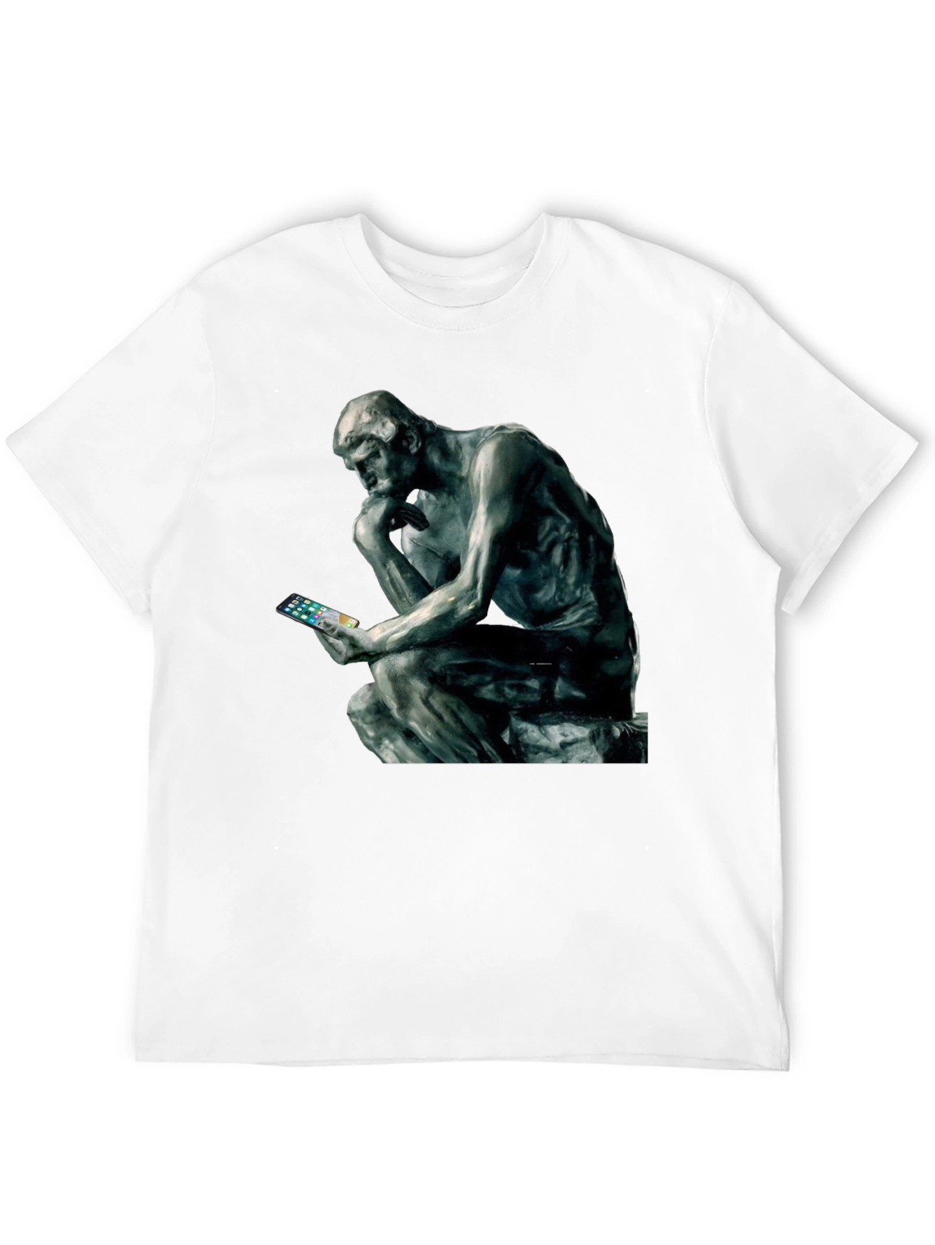 The Thinker T-Shirt - Philosophy Meets Modern Tech