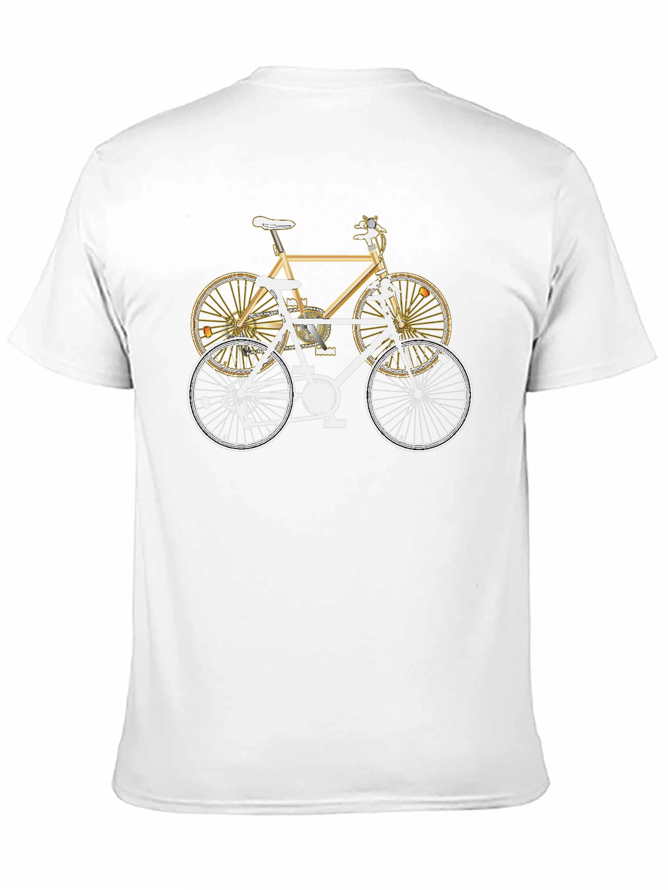 Two Bikes Graphic T-Shirt | Stylish Bicycle Tee