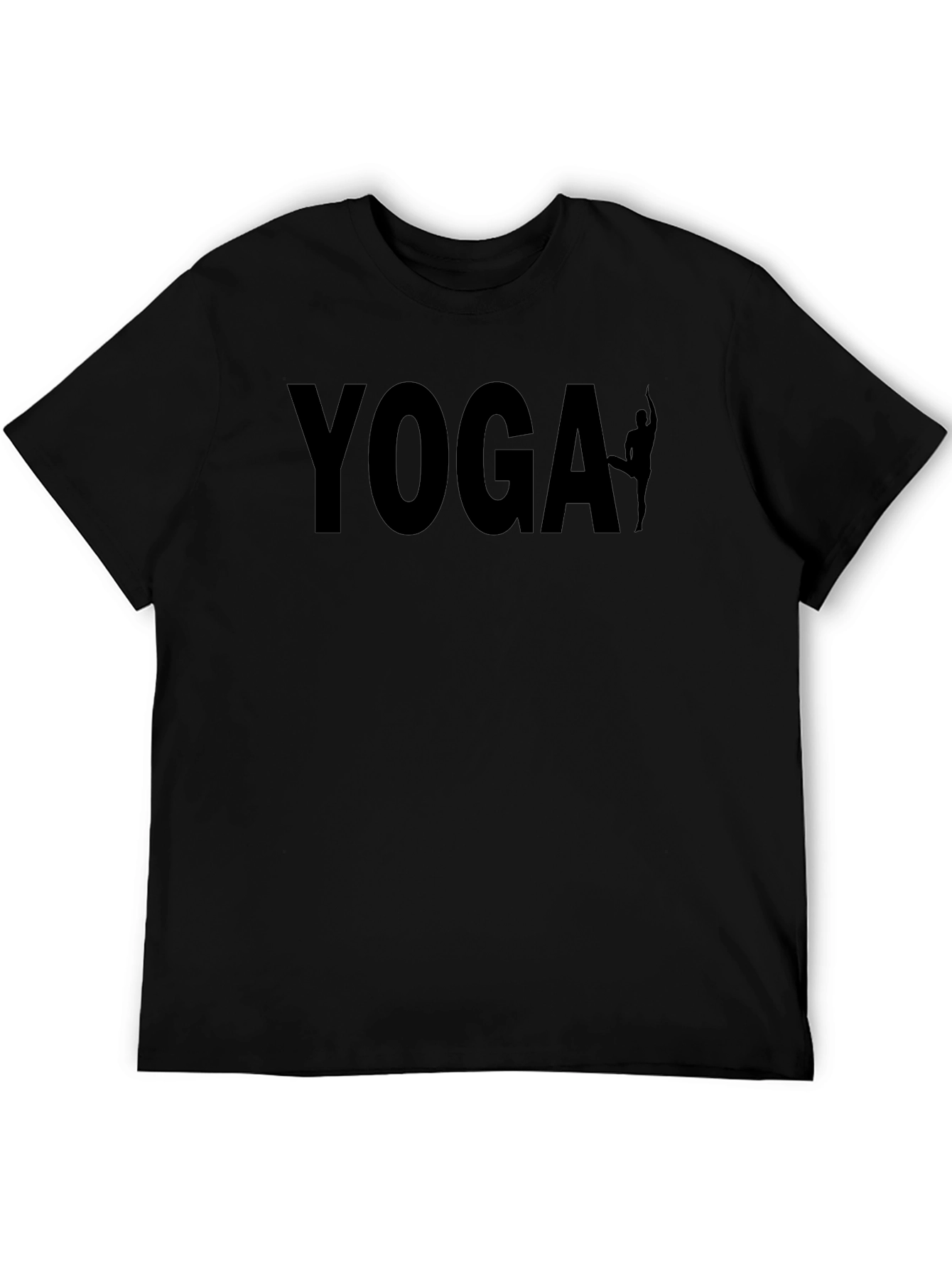 Yoga Graphic Tee - Black T-Shirt for Men