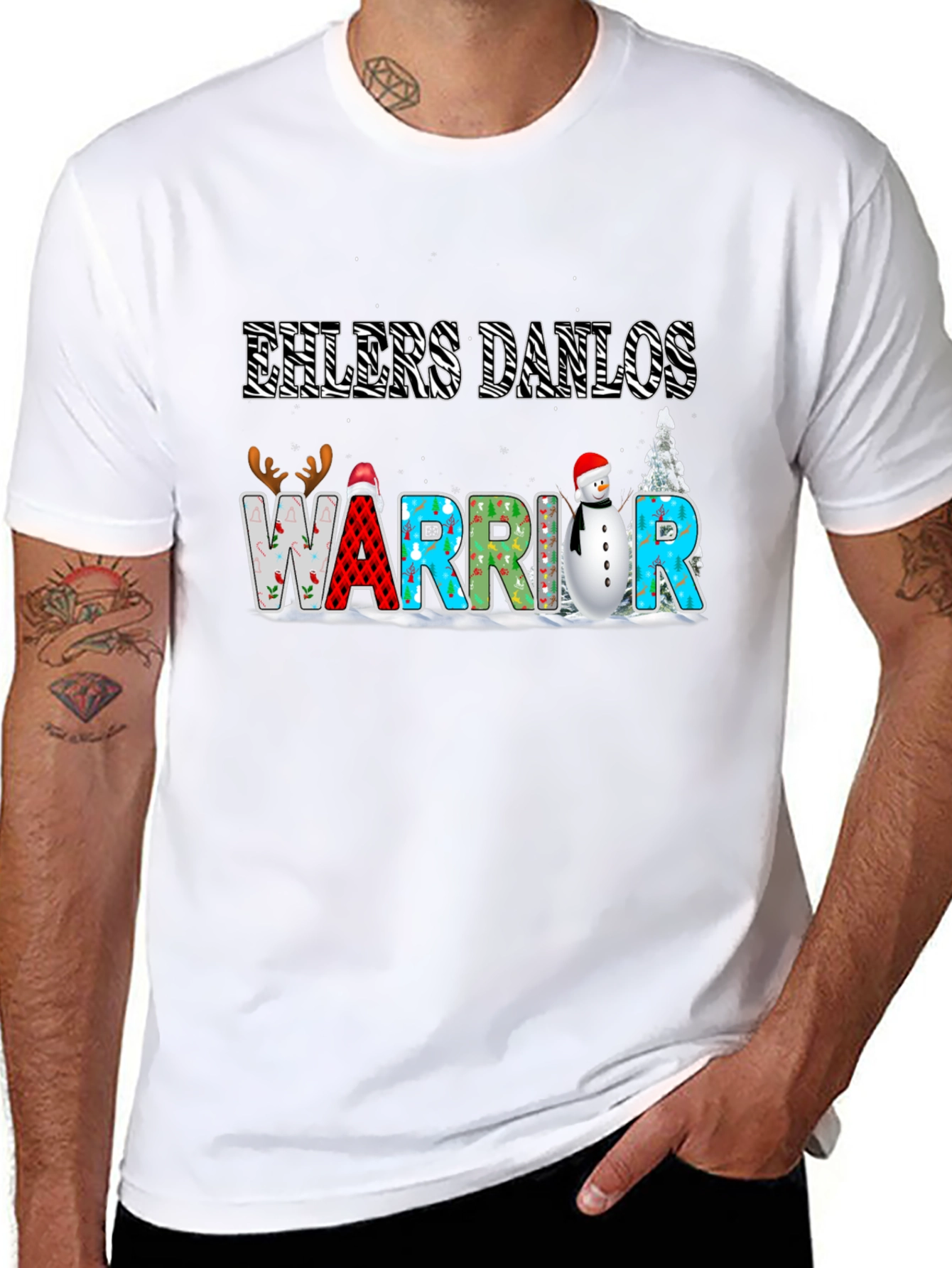 Ehlers Danlos Warrior Holiday T-Shirt