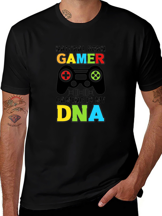 Natural Born Gamer T-Shirt - Gaming DNA