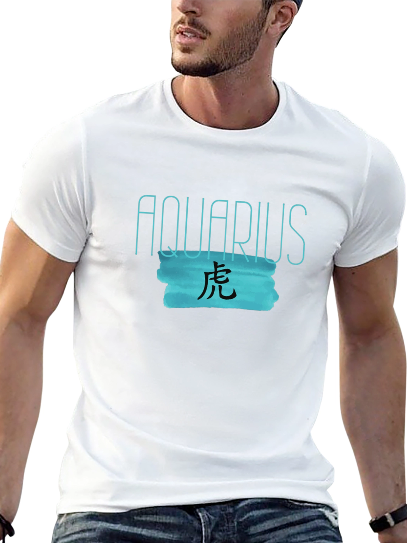 Aquarius Zodiac Kanji T-Shirt