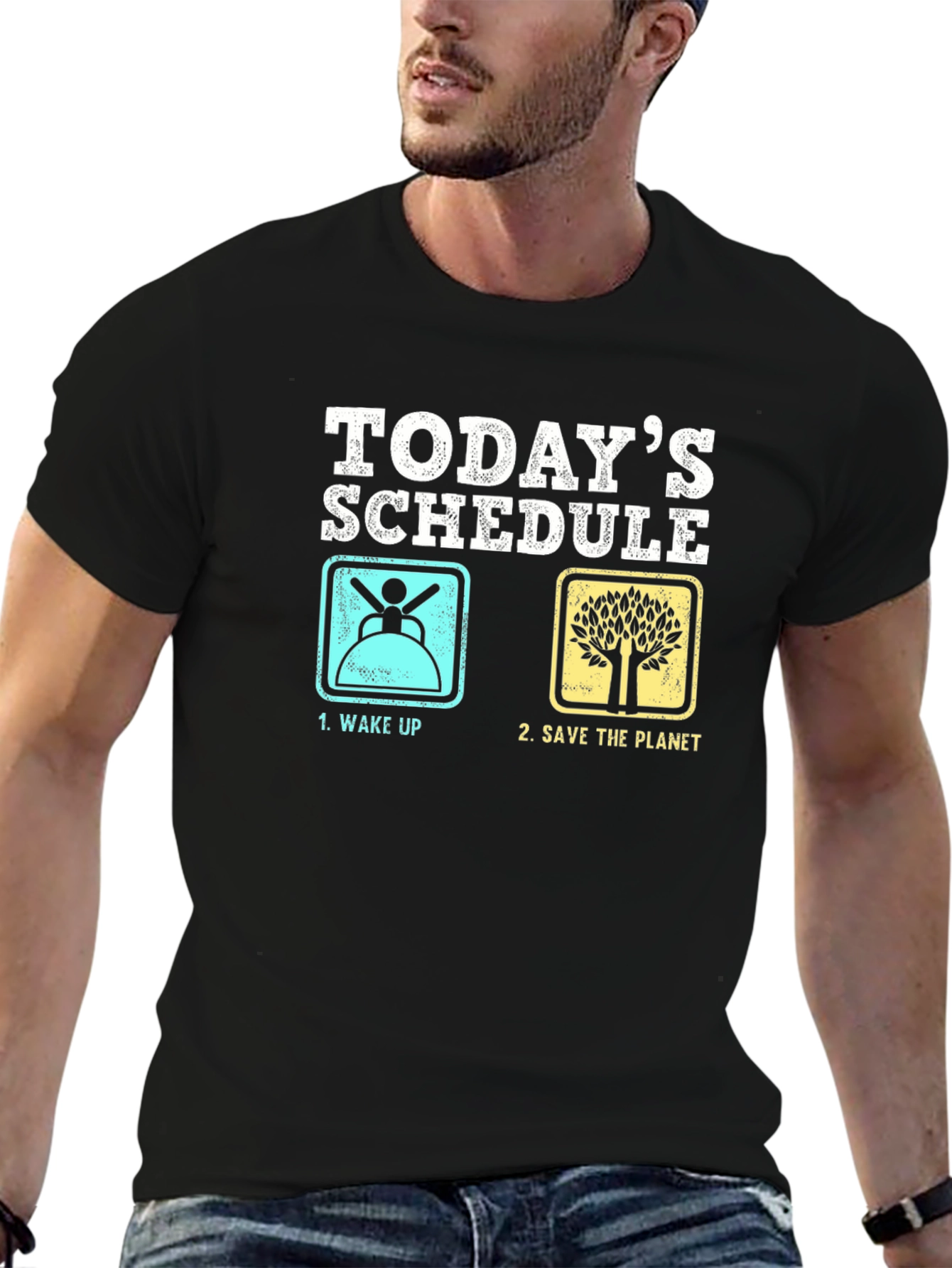 Funny Todays Schedule Graphic T-Shirt