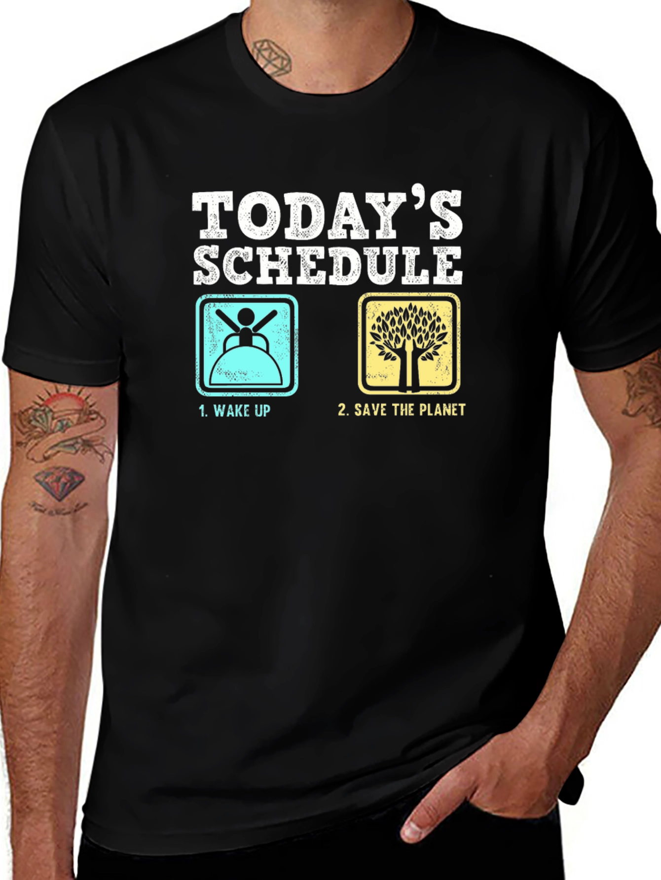 Funny Todays Schedule Graphic T-Shirt