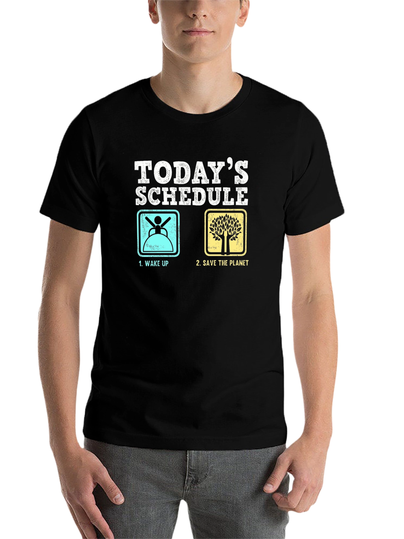 Funny Todays Schedule Graphic T-Shirt