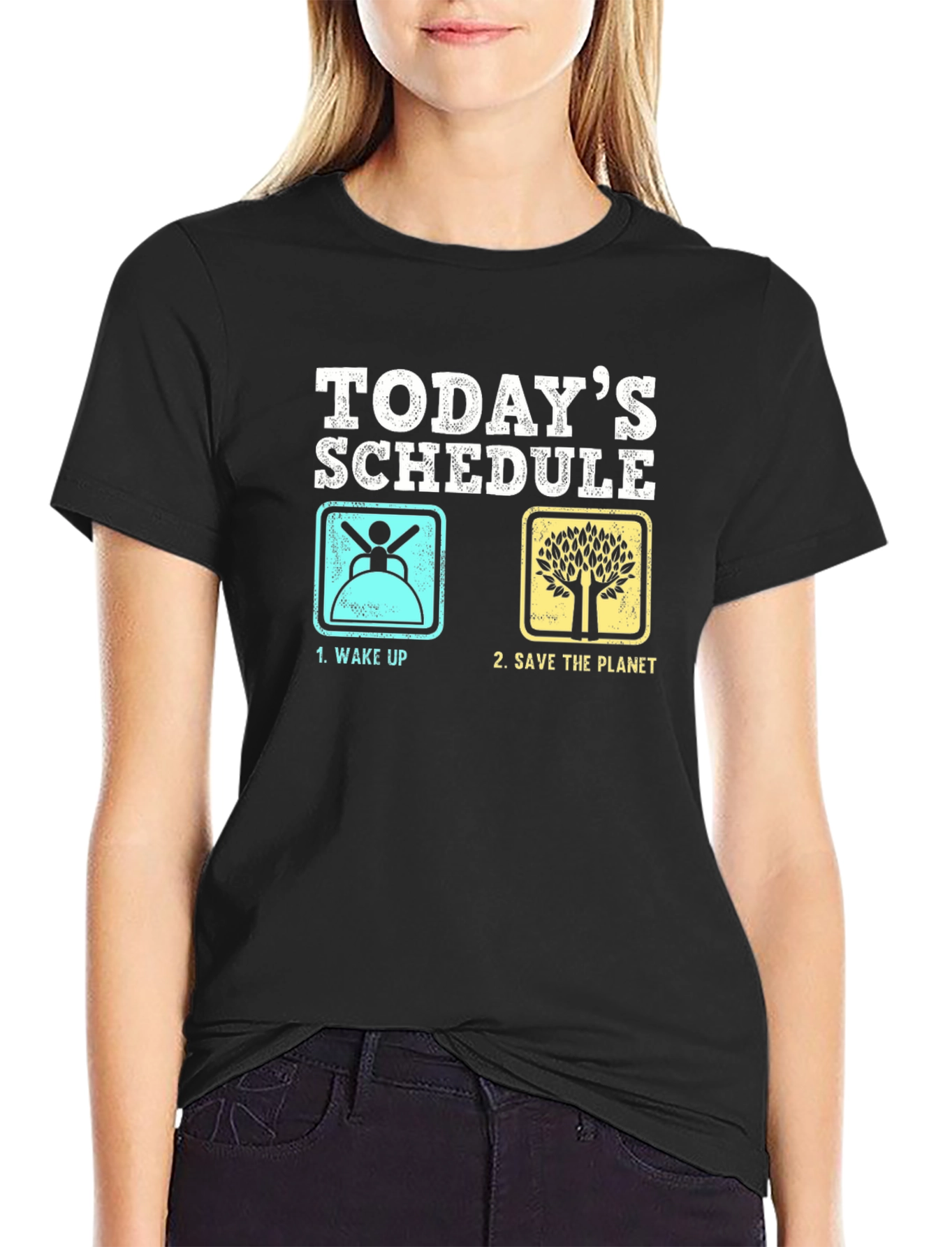 Funny Todays Schedule Graphic T-Shirt
