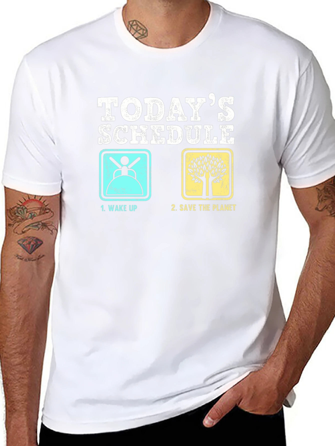 Funny Todays Schedule Graphic T-Shirt